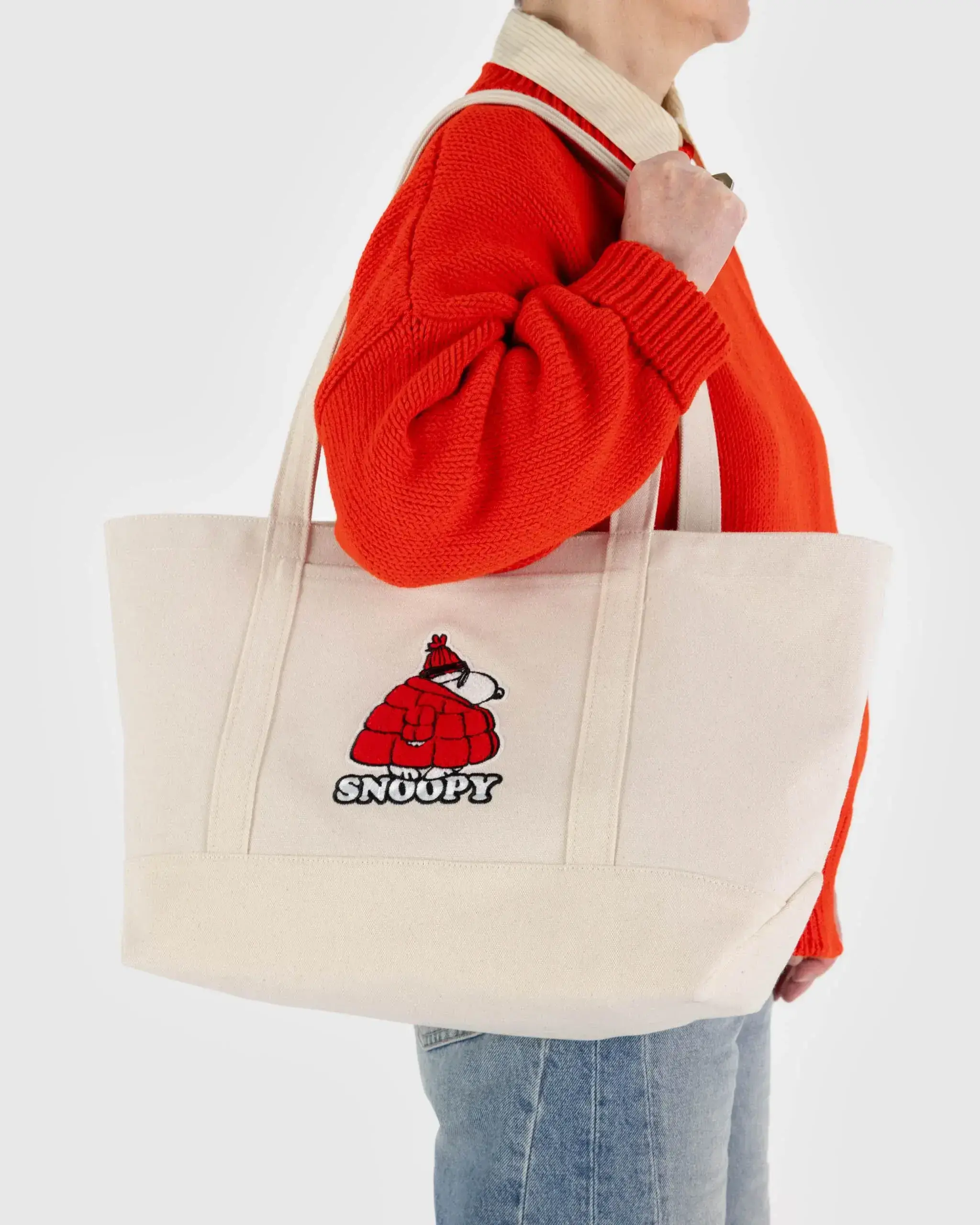 Medium Heavyweight Canvas Tote Snoopy - Image 3