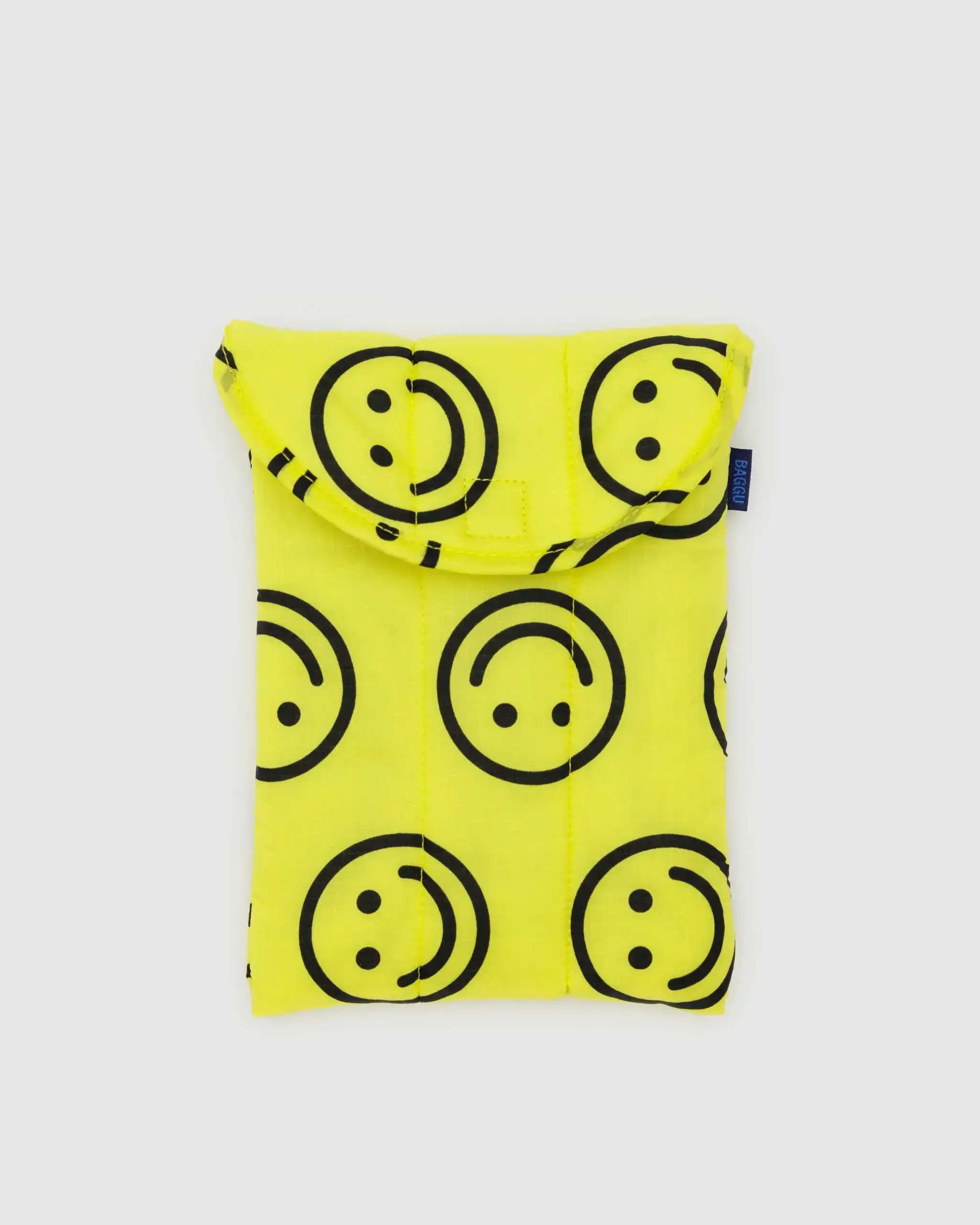 Puffy Tablet Sleeve Yellow Happy