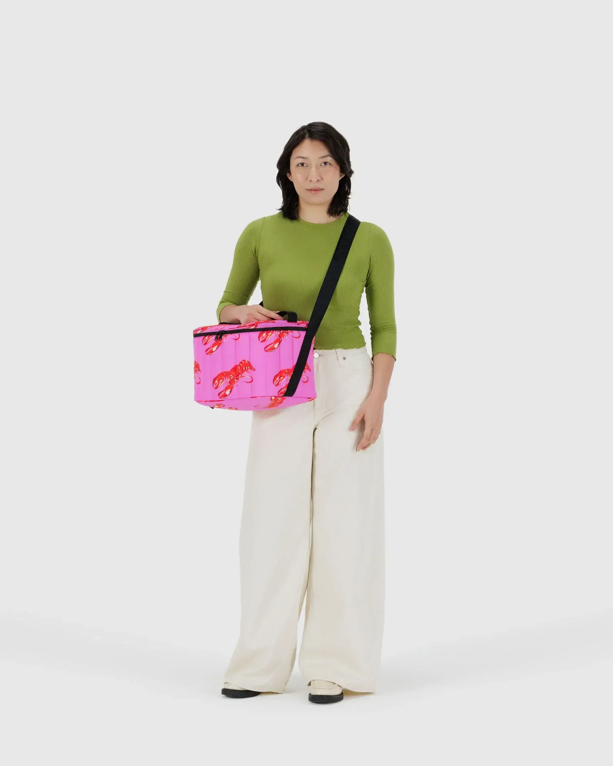 Puffy Cooler Bag Pink Lobster - Image 3