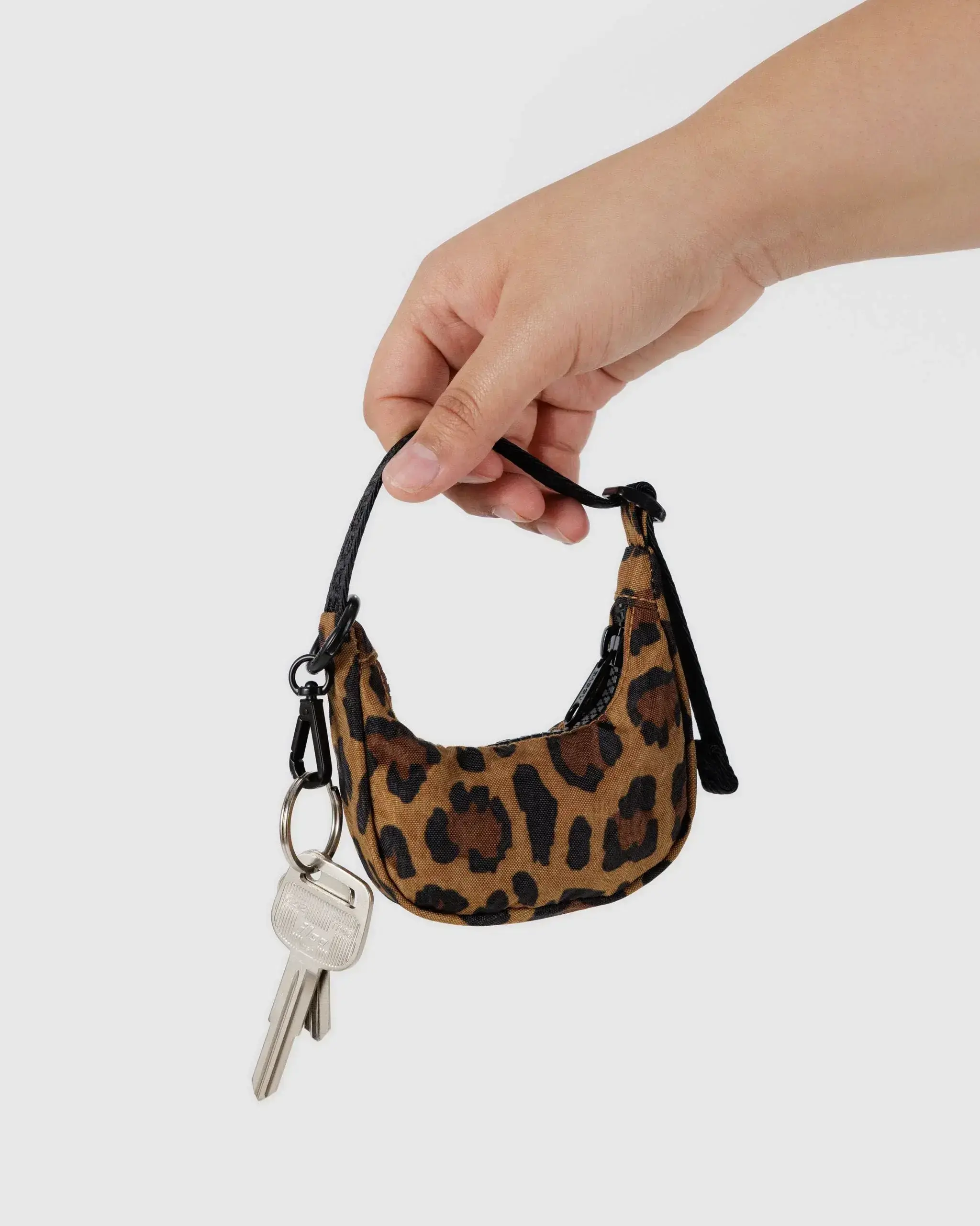 Crescent Bag Charm Leopard - Image 3