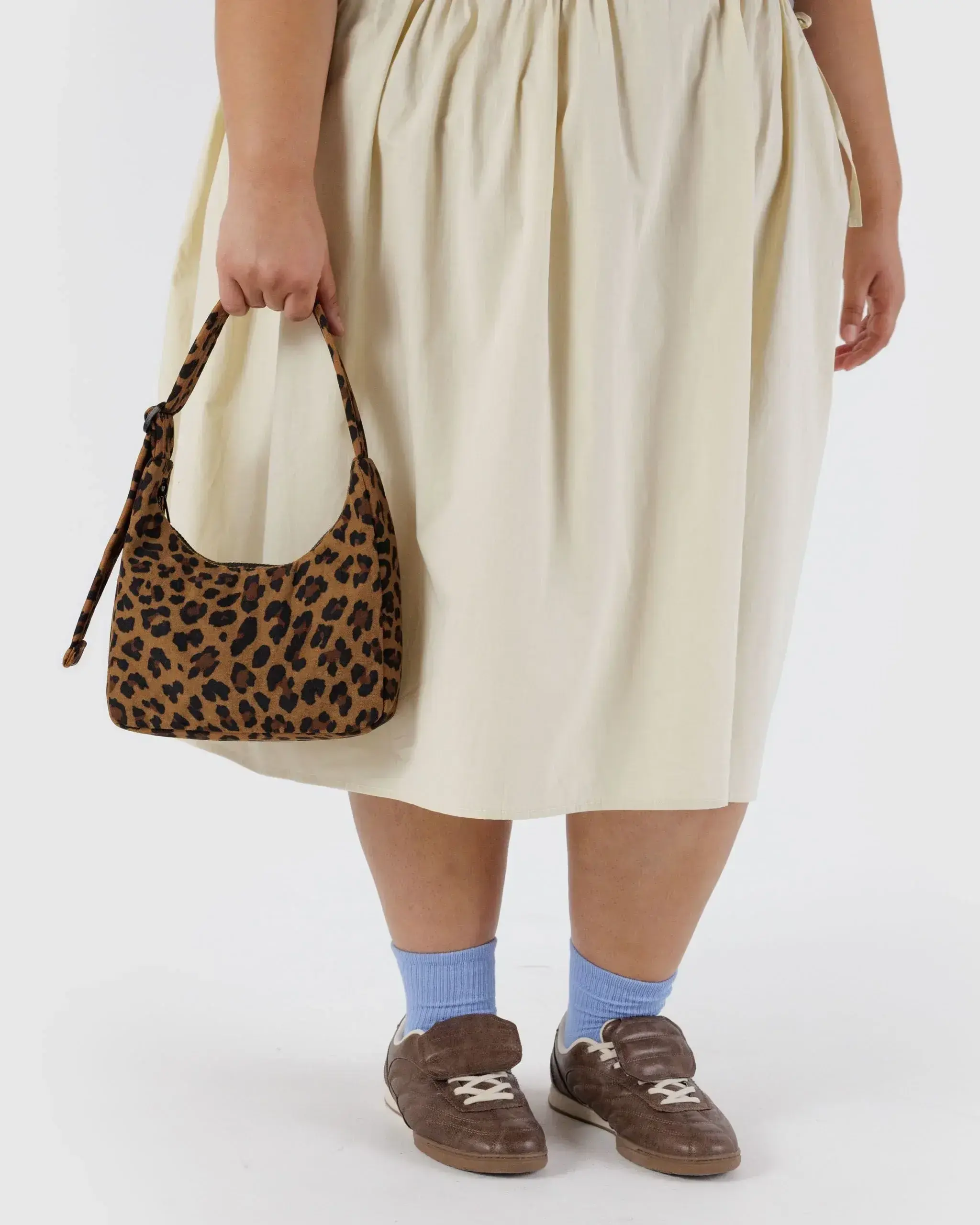 Mini Nylon Shoulder Bag Leopard - Image 3
