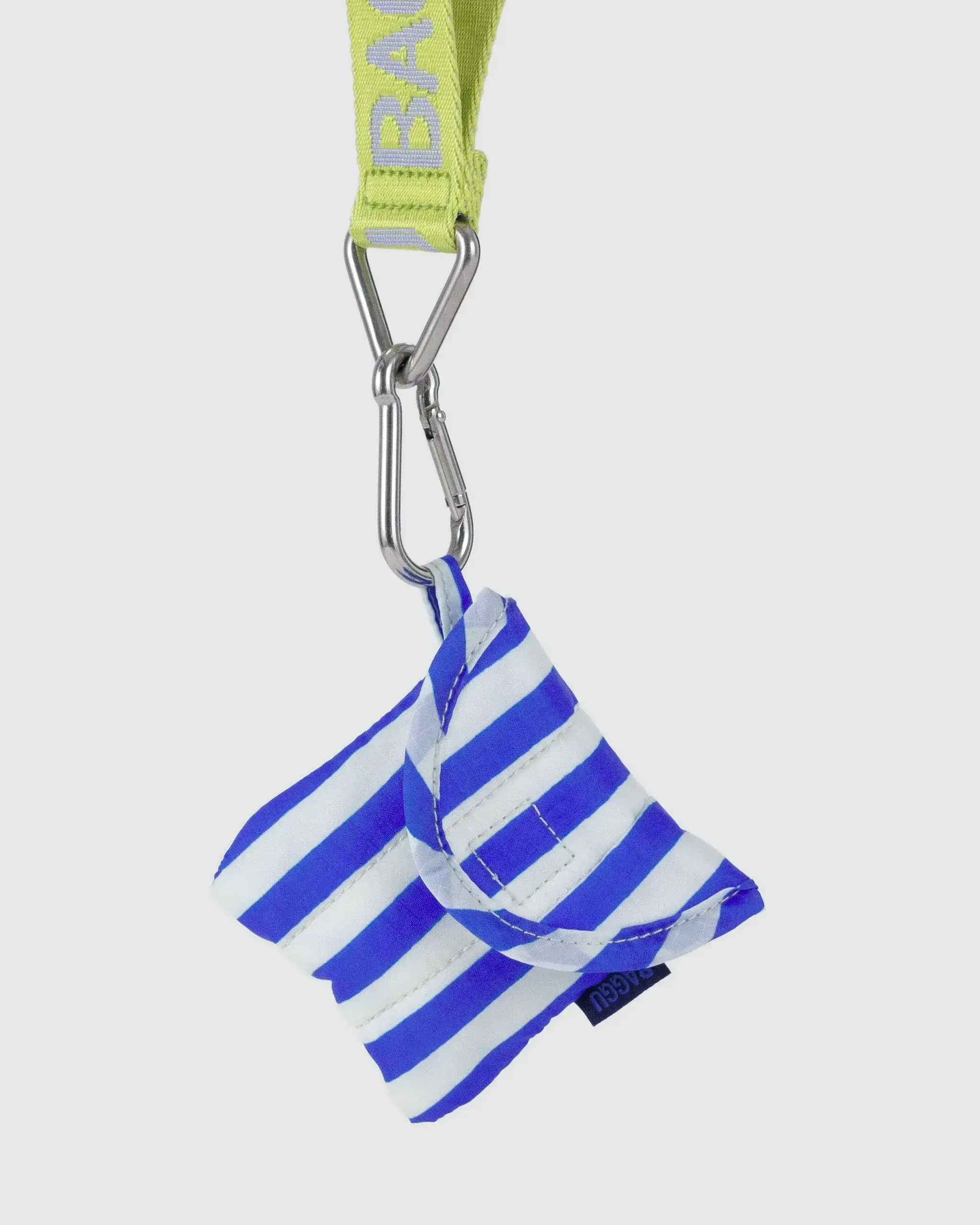 Puffy Earbuds Case Blue Painted Stripe - Image 3