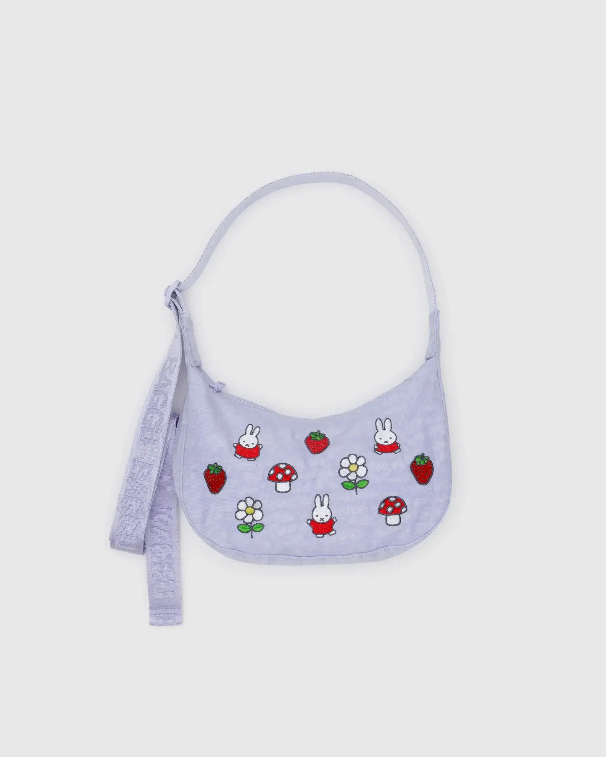 Small Nylon Crescent Bag Embroidered Miffy