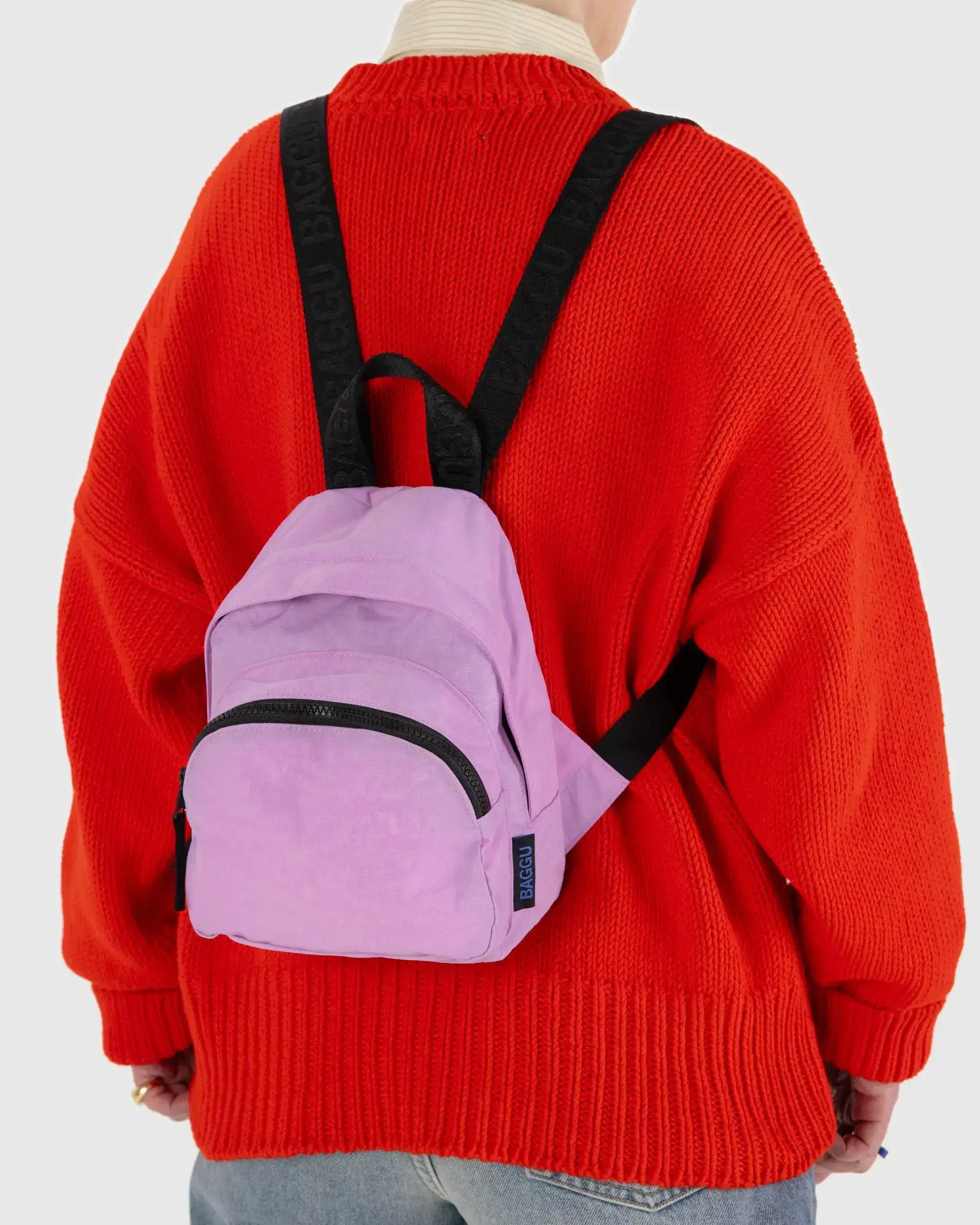 Mini Nylon Backpack Peony - Image 3
