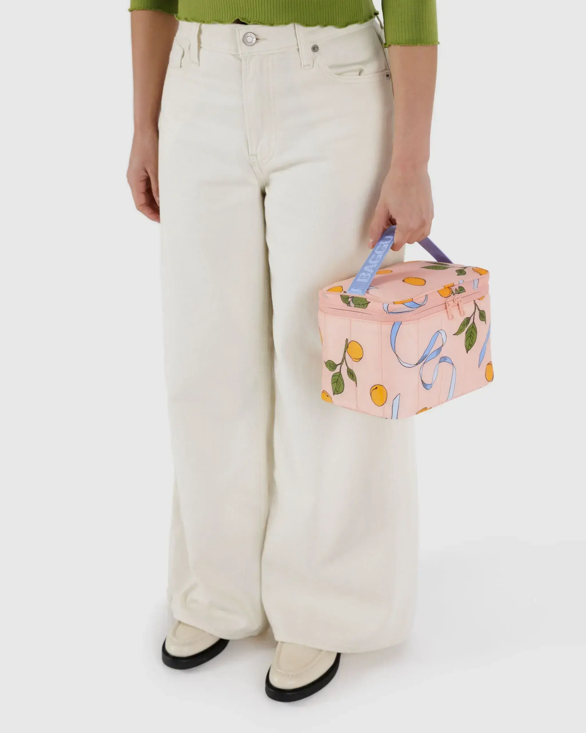 Puffy Lunch Bag Apricots & Ribbons - Image 3