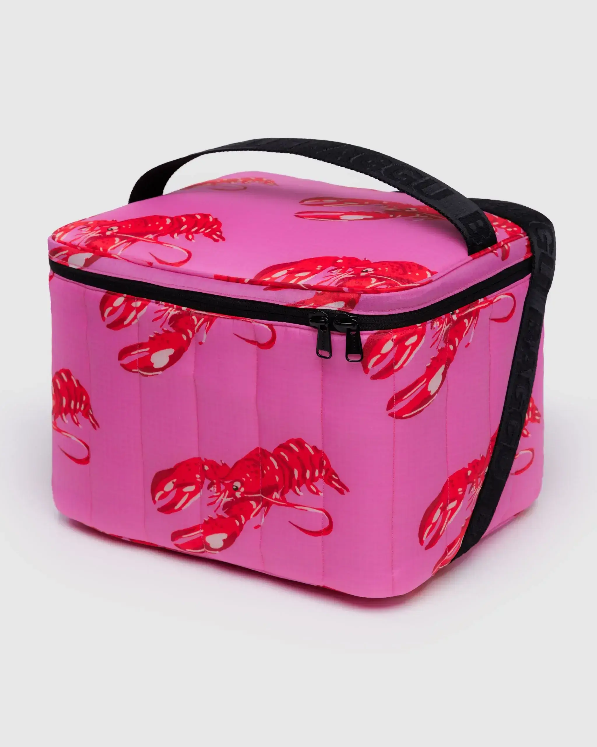 Puffy Cooler Bag Pink Lobster