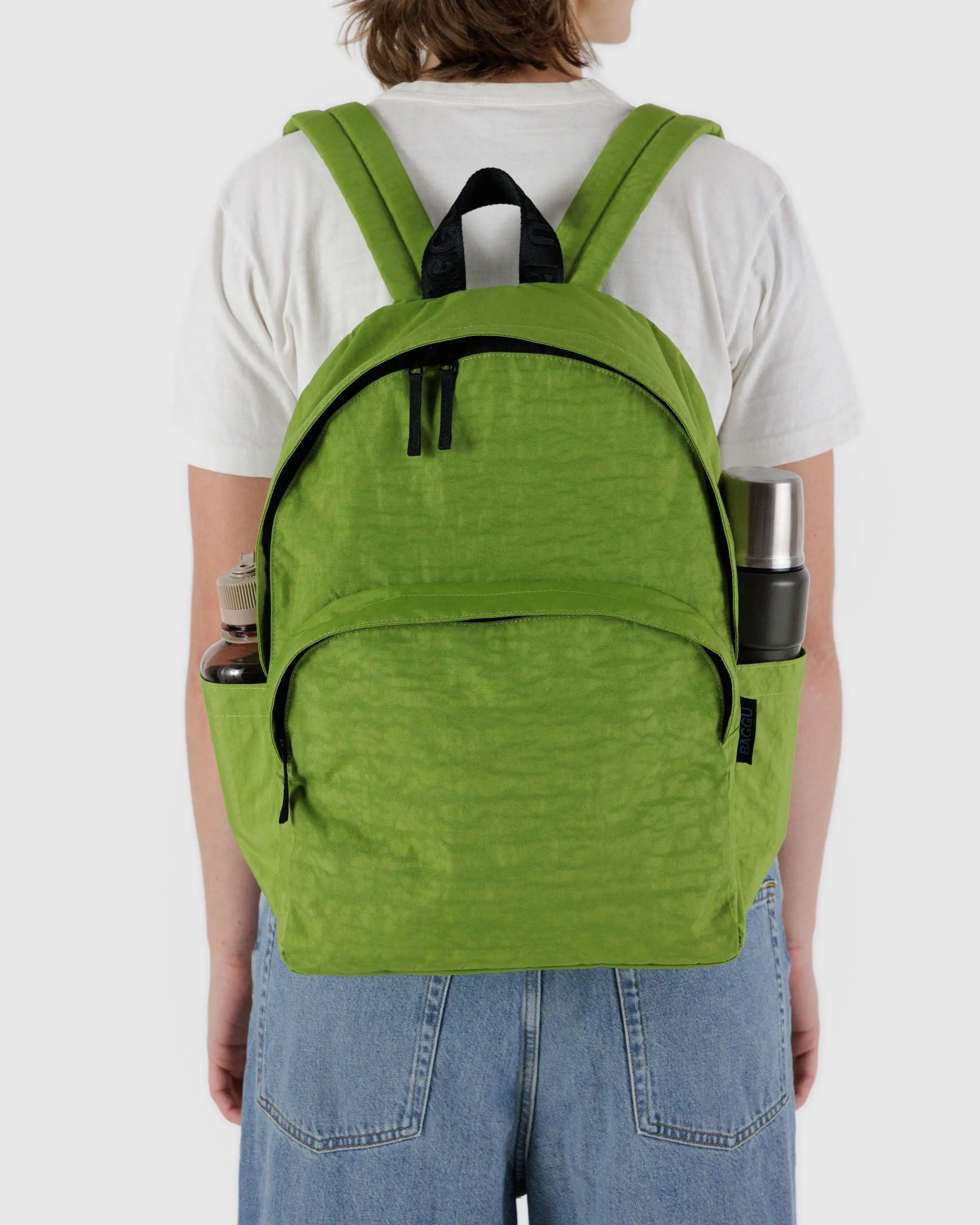 Large Nylon Backpack Green Juice - Image 3
