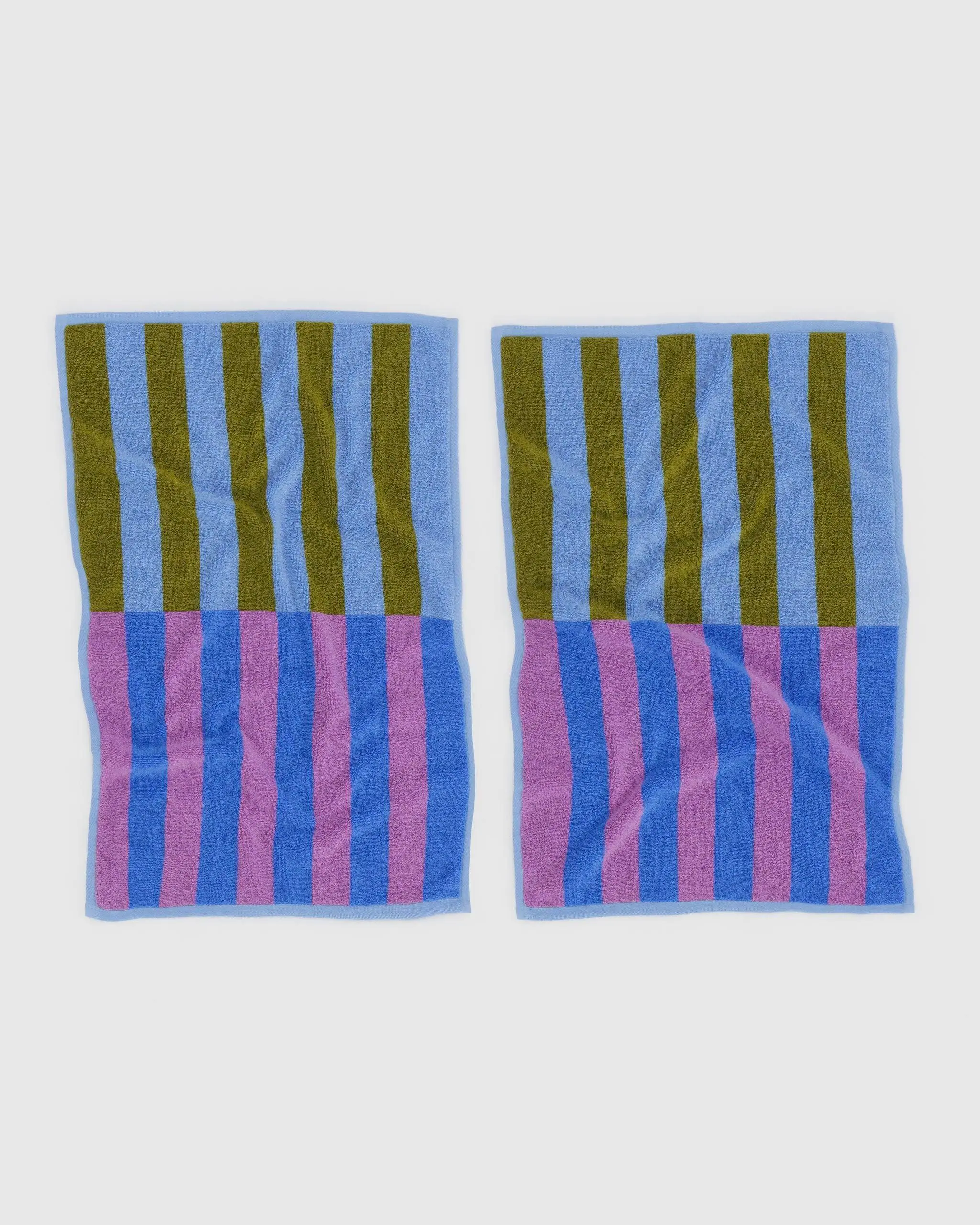 Hand Towel Set of 2 Cabana Stripe Mix
