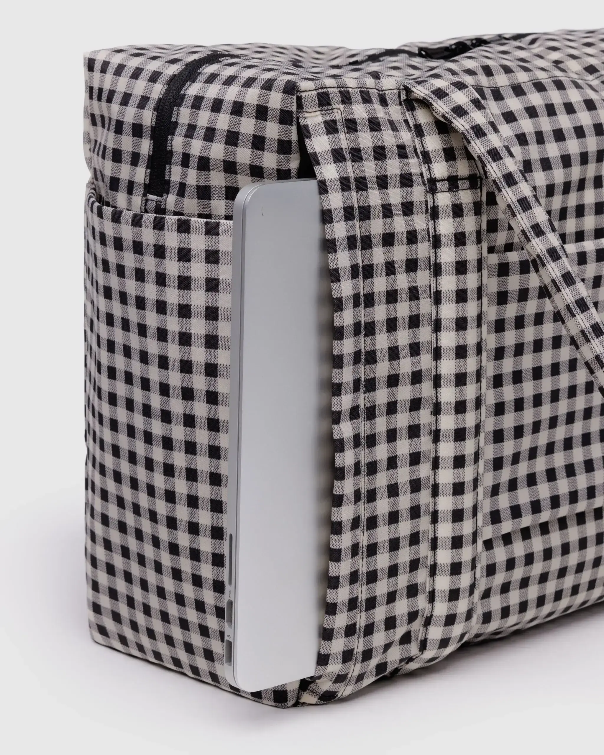 Small Cloud Carry-On Black & White Gingham - Image 4