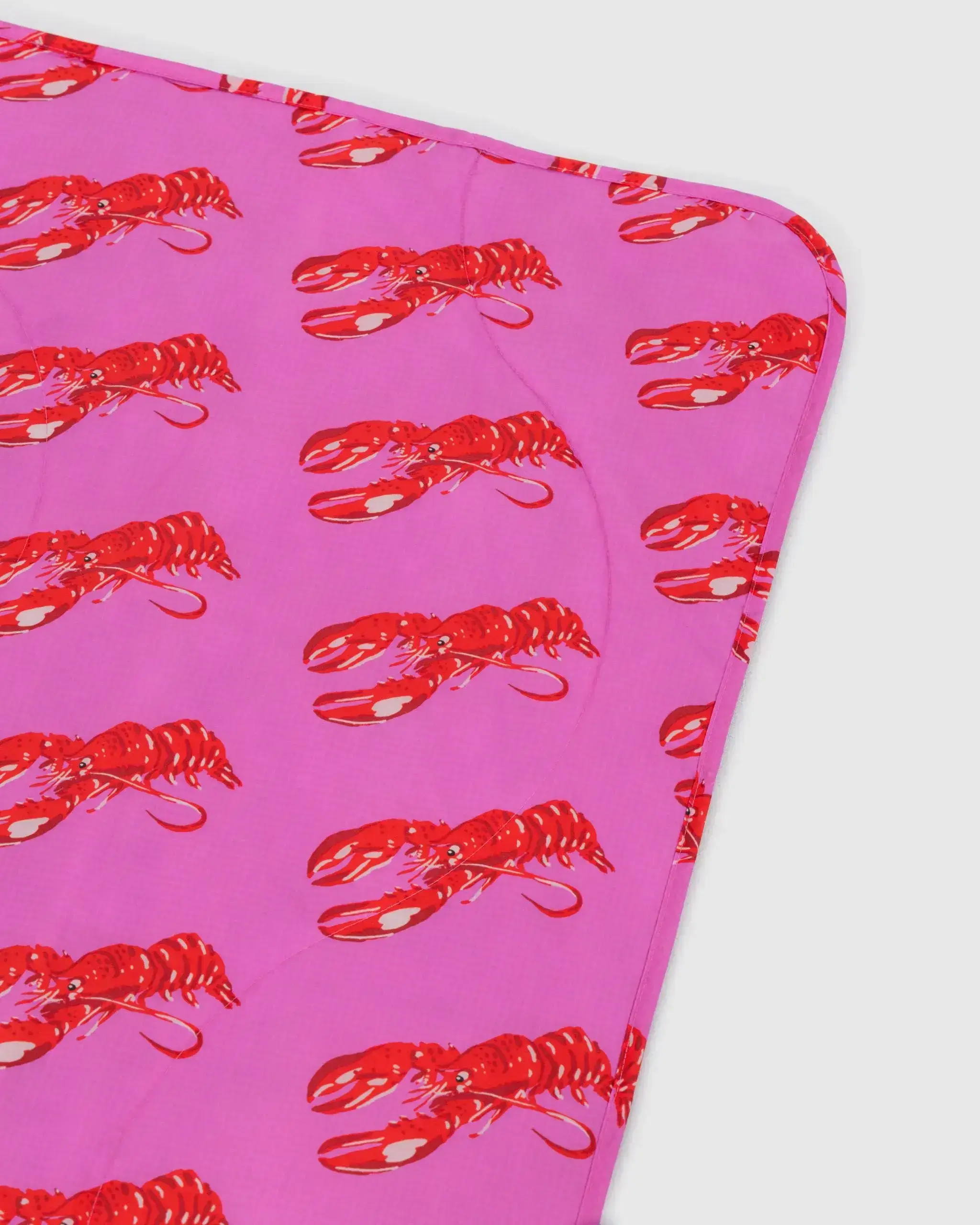 Puffy Picnic Blanket Pink Lobster - Image 3