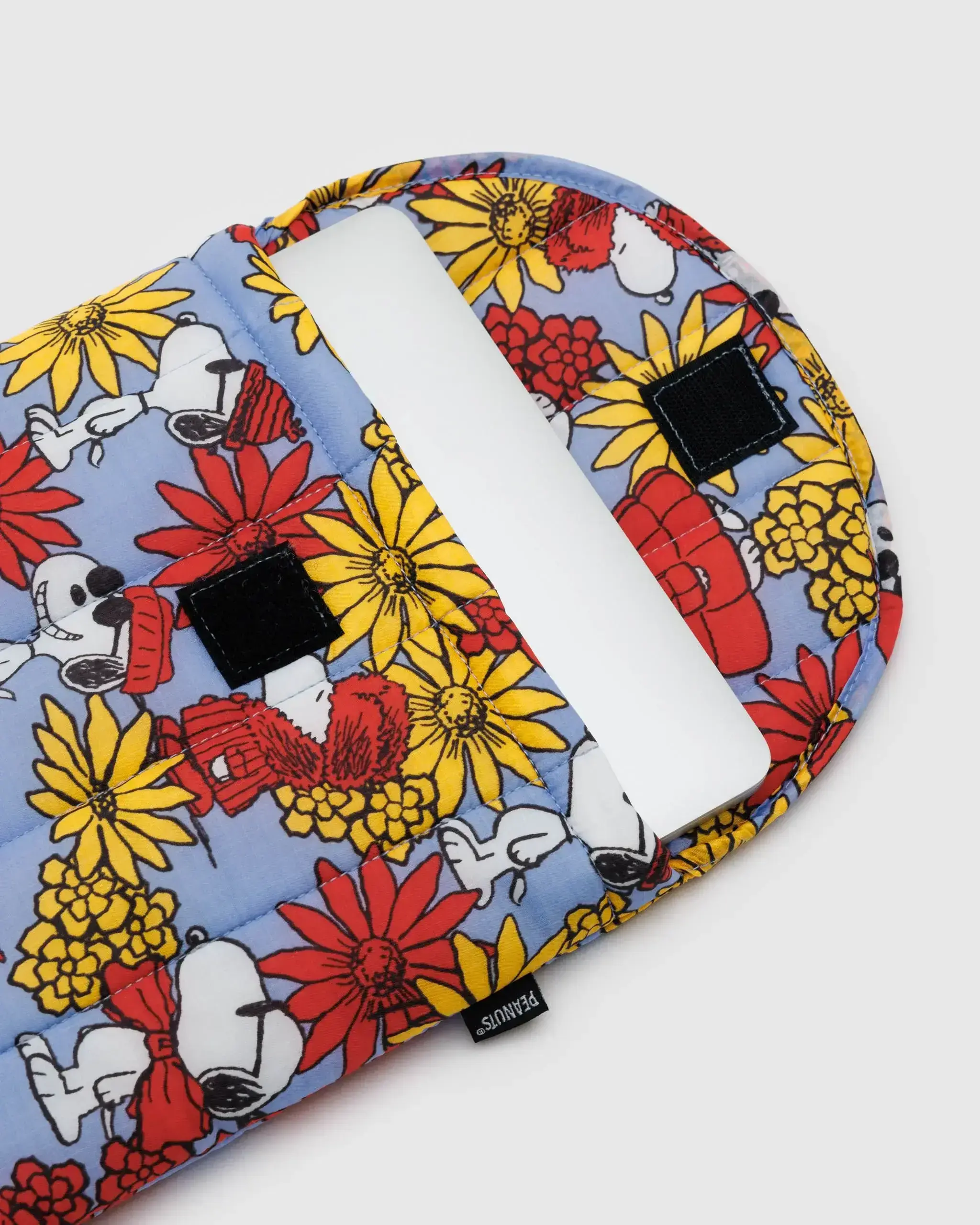 Puffy Laptop Sleeve 13"/14" Floral Snoopy - Image 2