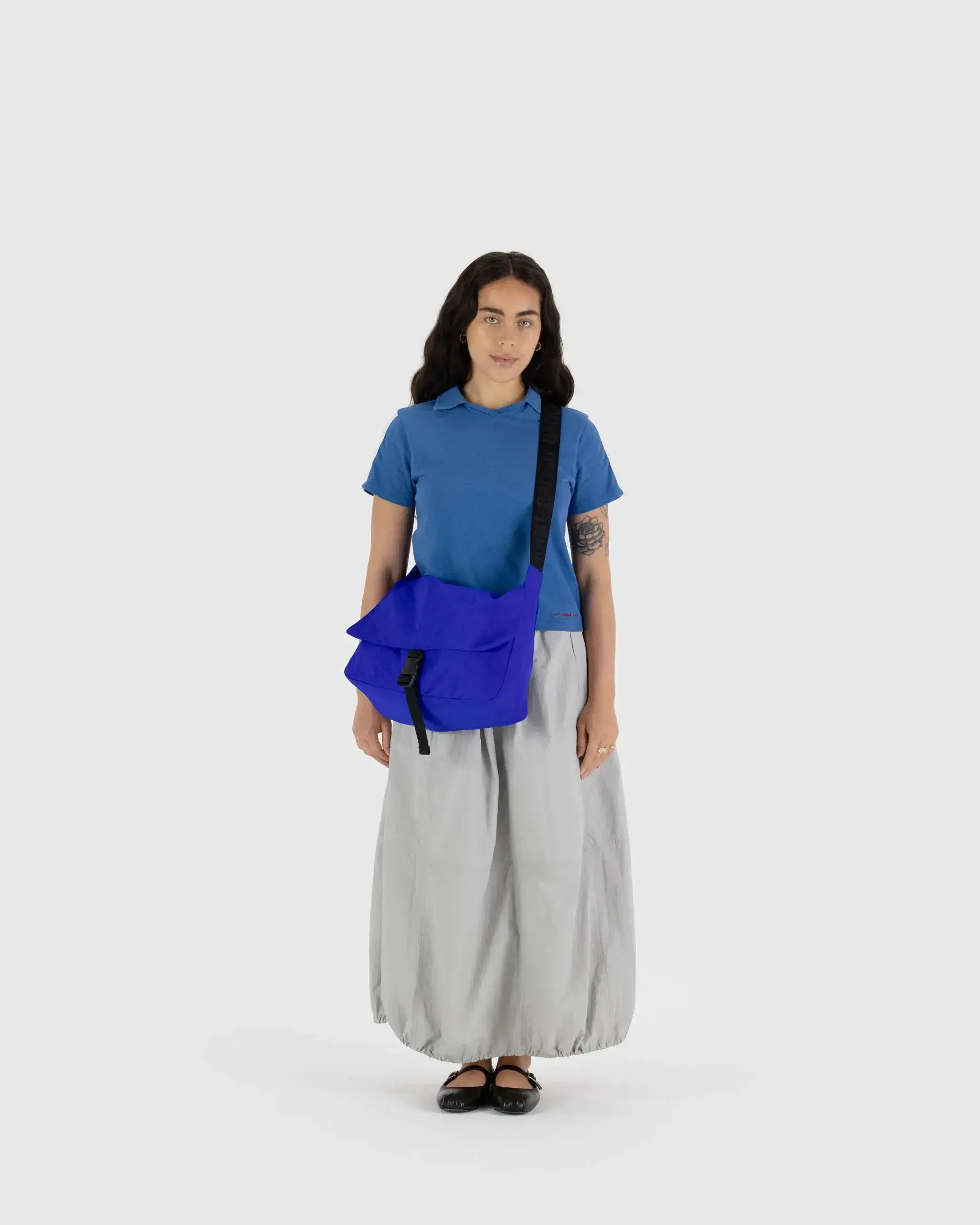 Nylon Messenger Bag Lapis - Image 2
