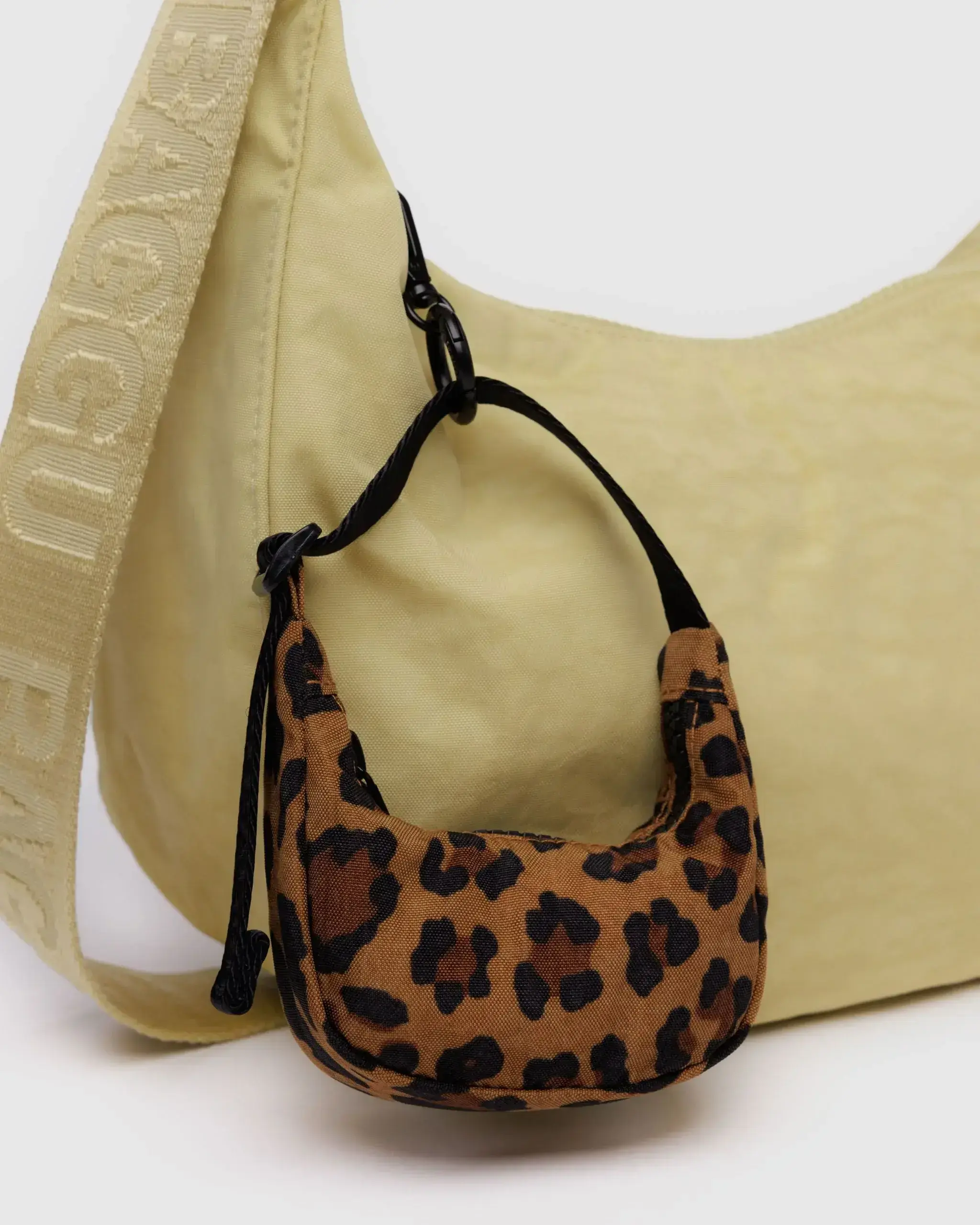 Crescent Bag Charm Leopard - Image 2