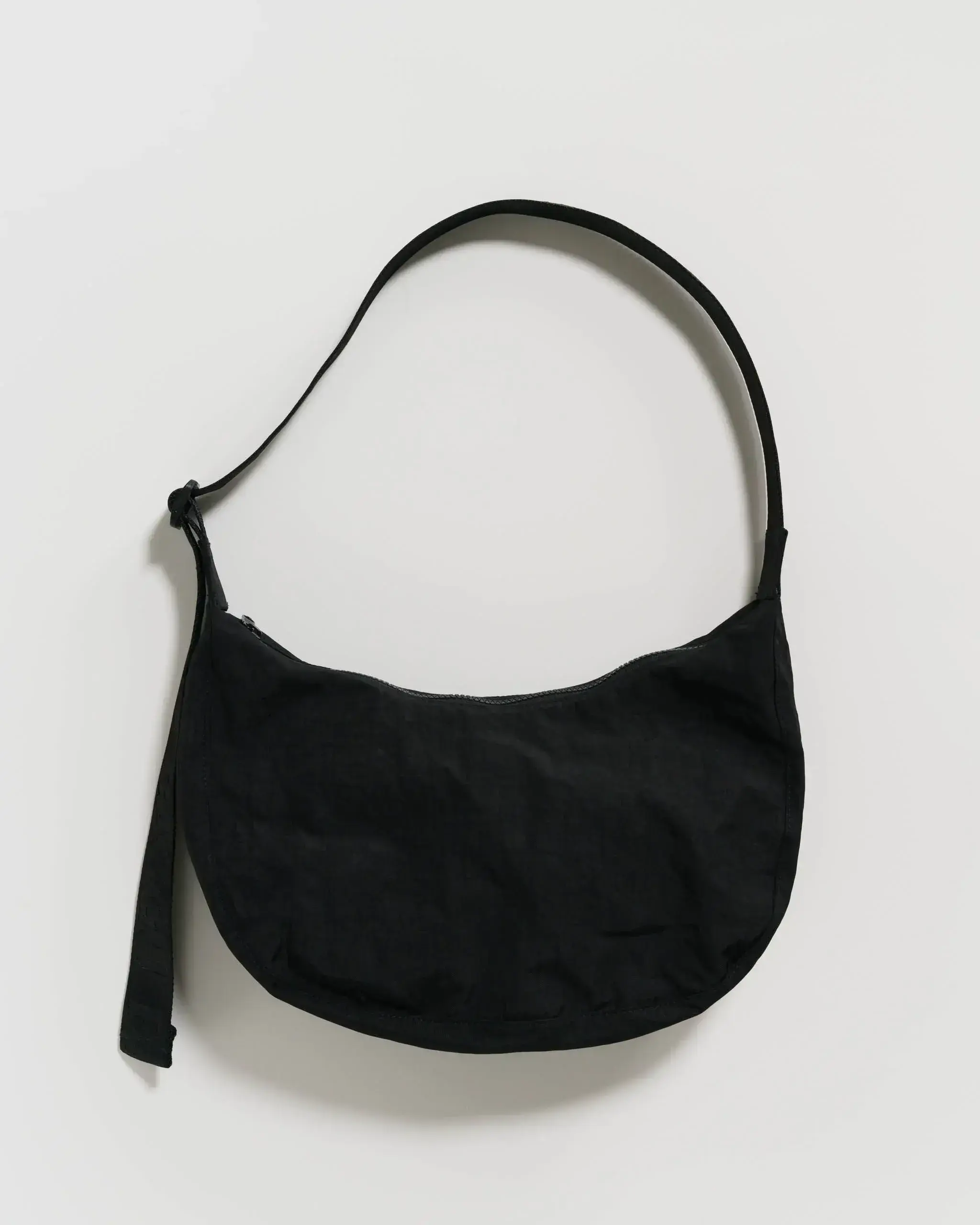 Medium Nylon Crescent Bag Black 37.5"