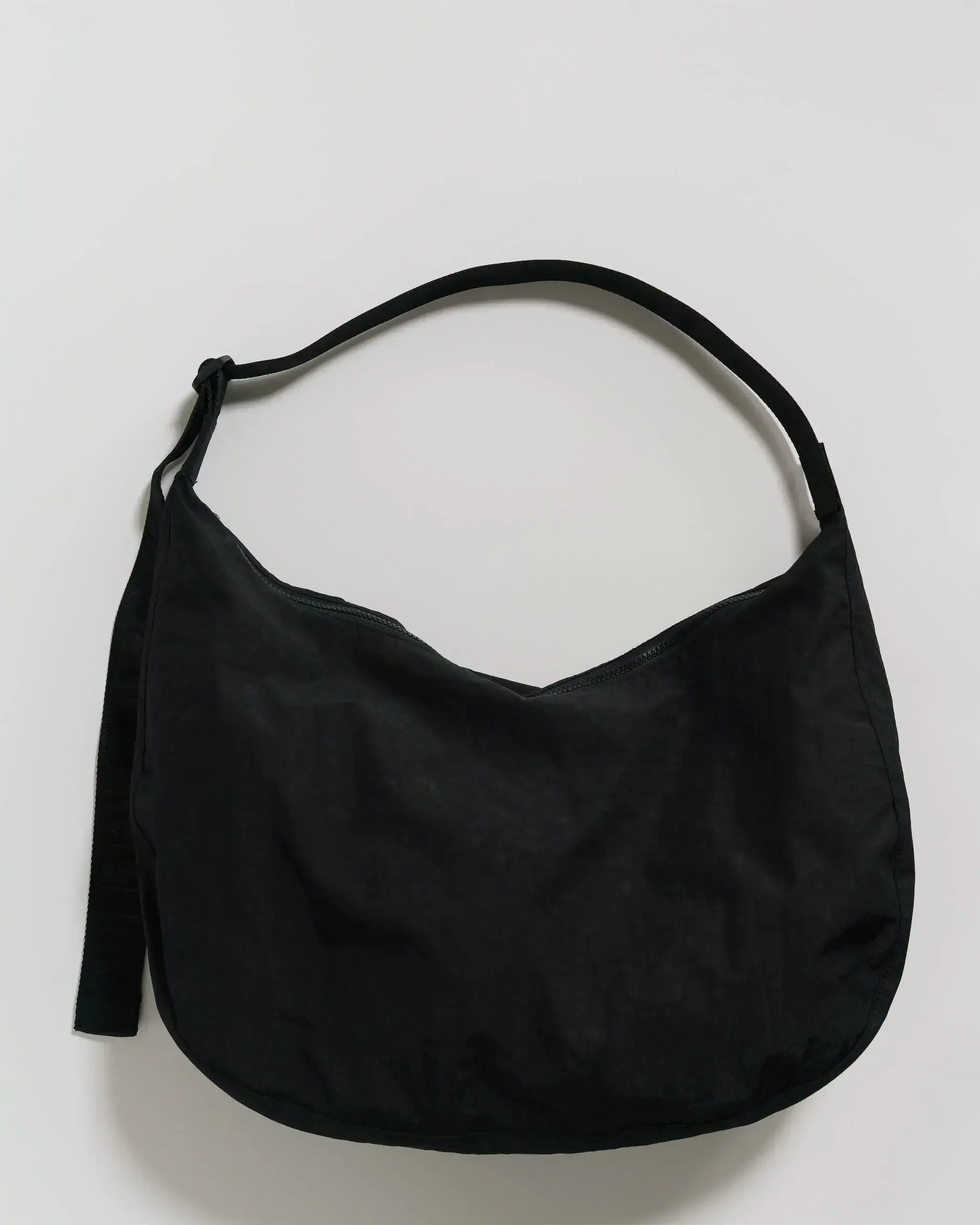 Large Nylon Crescent Bag Black 37.5"