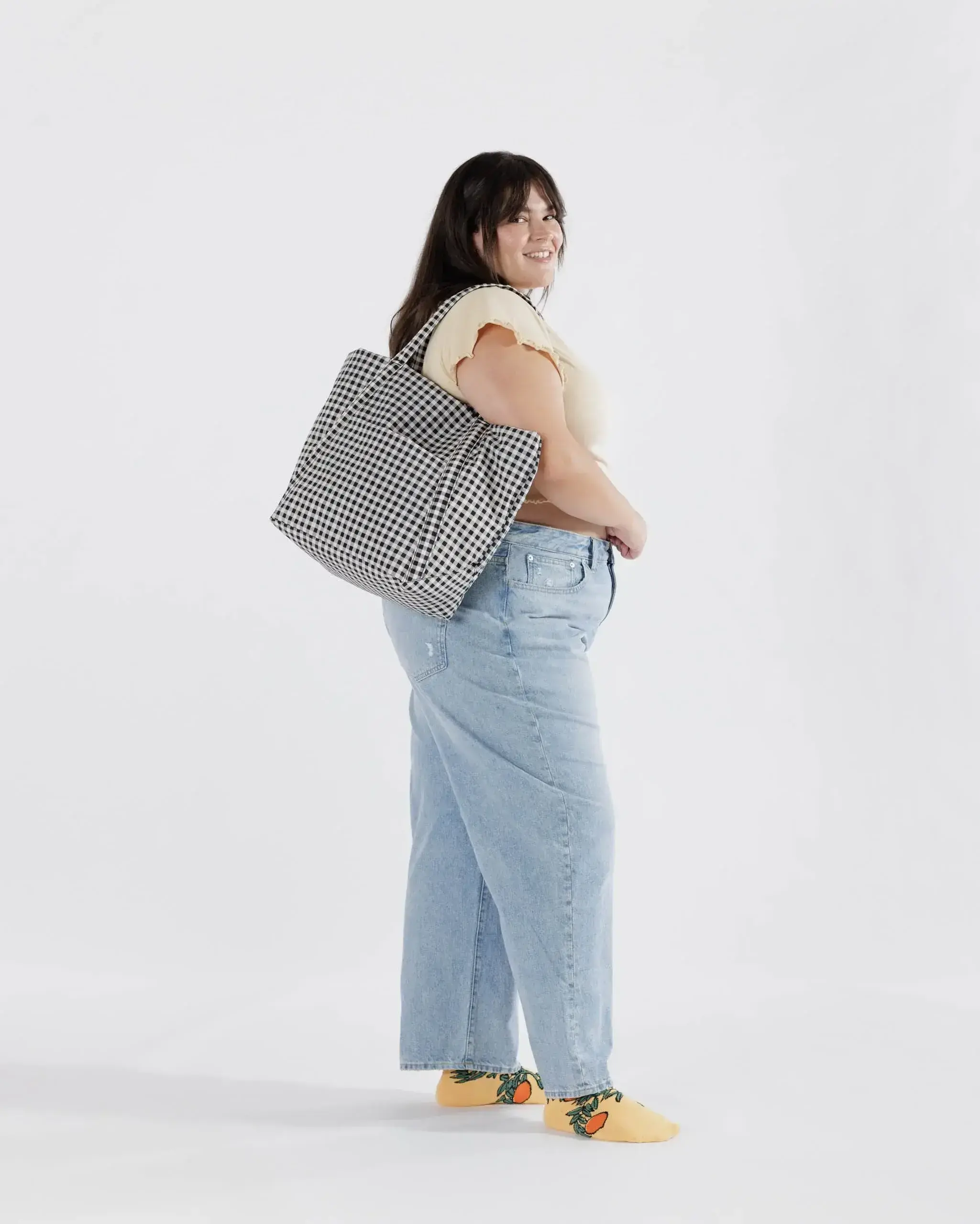 Cloud Bag Black & White Gingham - Image 2