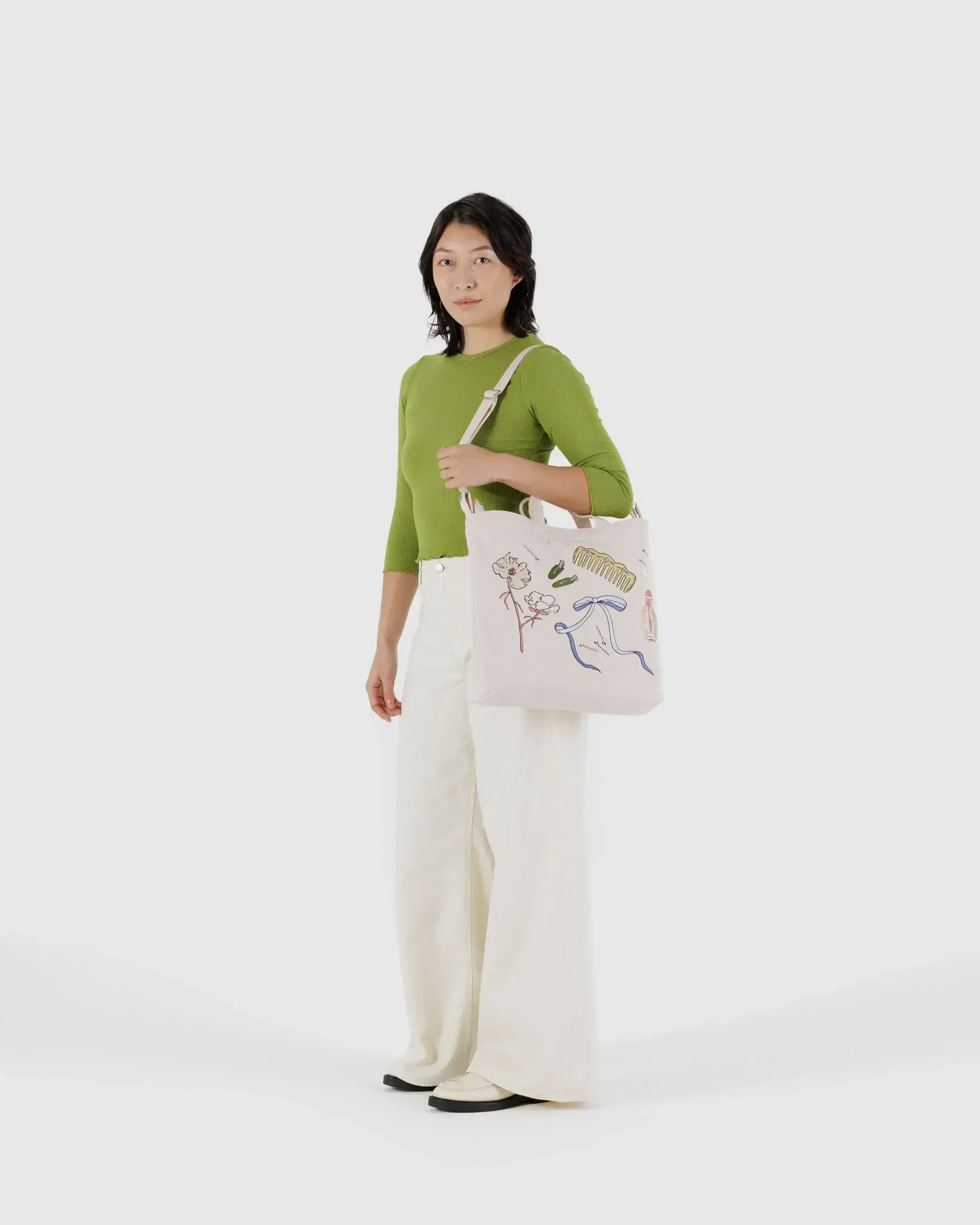 Horizontal Zip Duck Bag Embroidered Get Ready With Me - Image 2