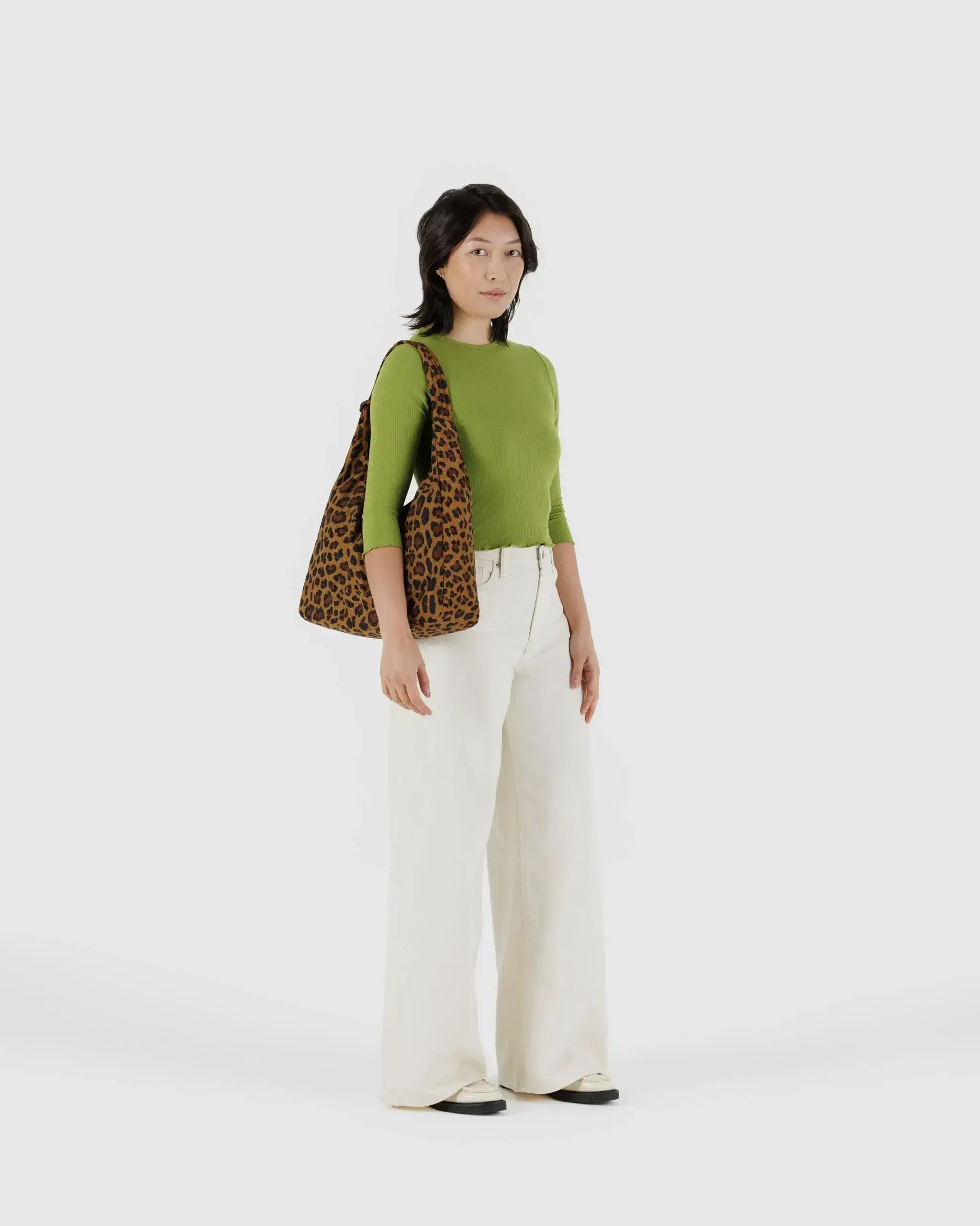 Nylon Shoulder Bag Leopard - Image 2