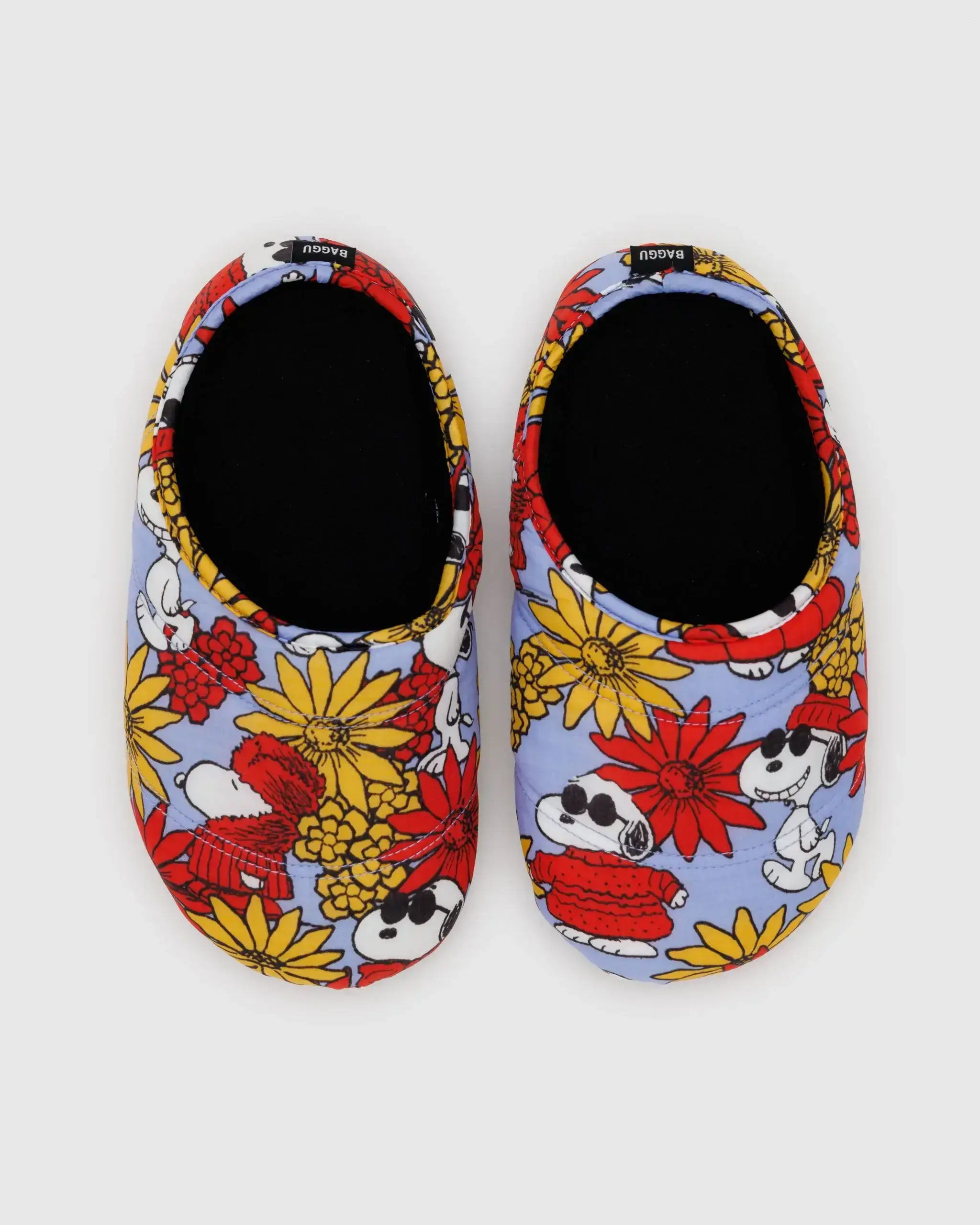Puffy Slipper Floral Snoopy