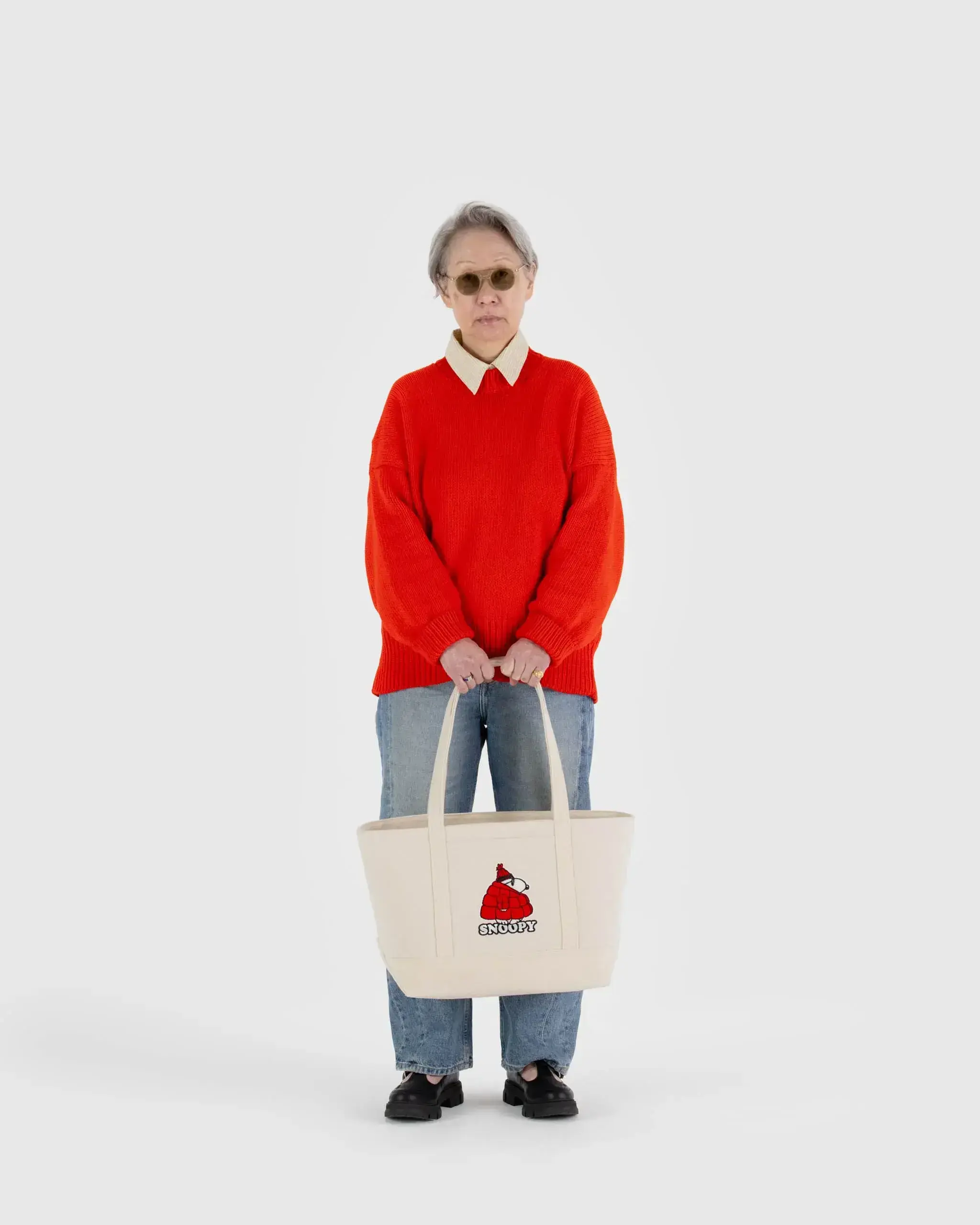 Medium Heavyweight Canvas Tote Snoopy - Image 2
