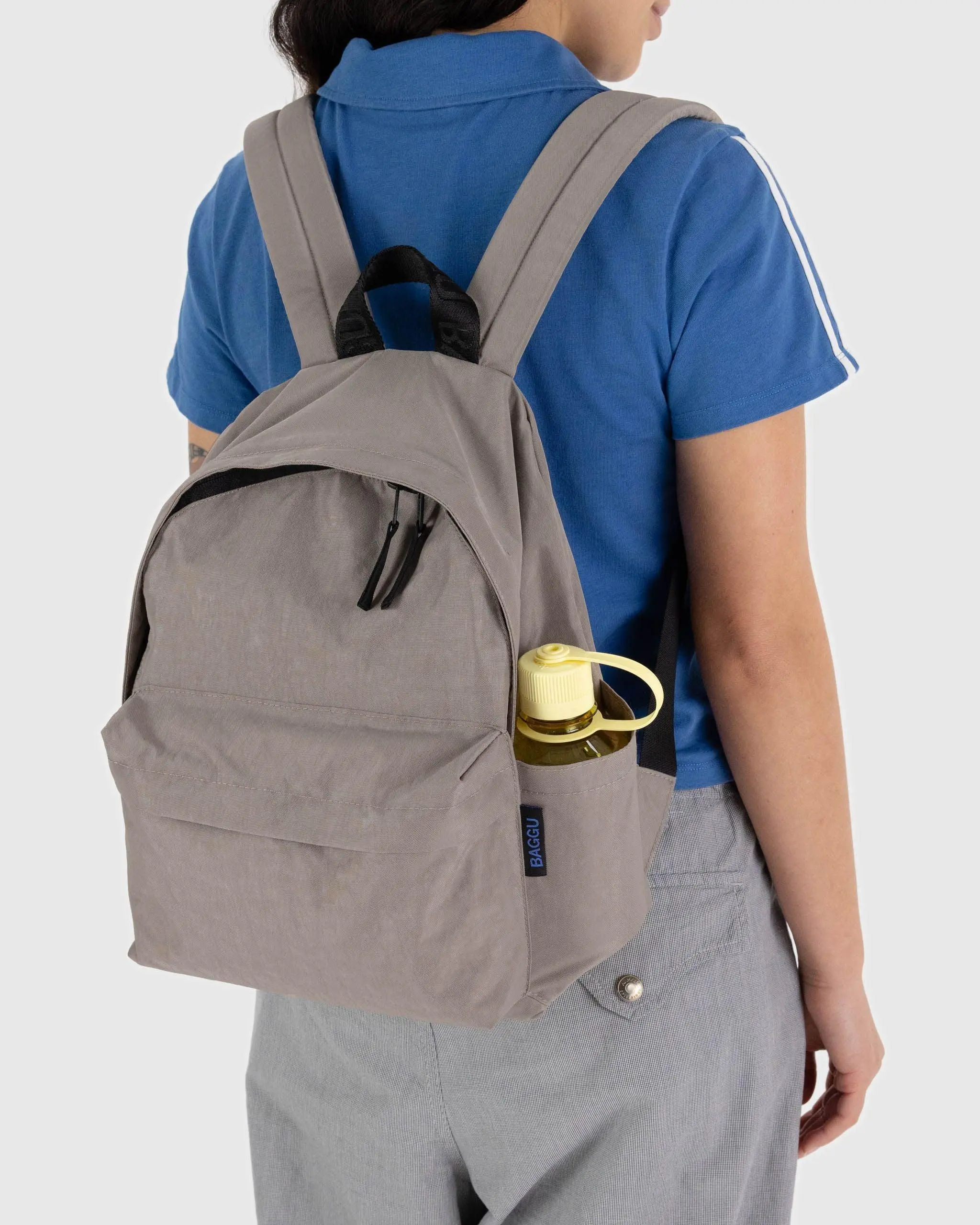 Medium Nylon Backpack Dove - Image 3