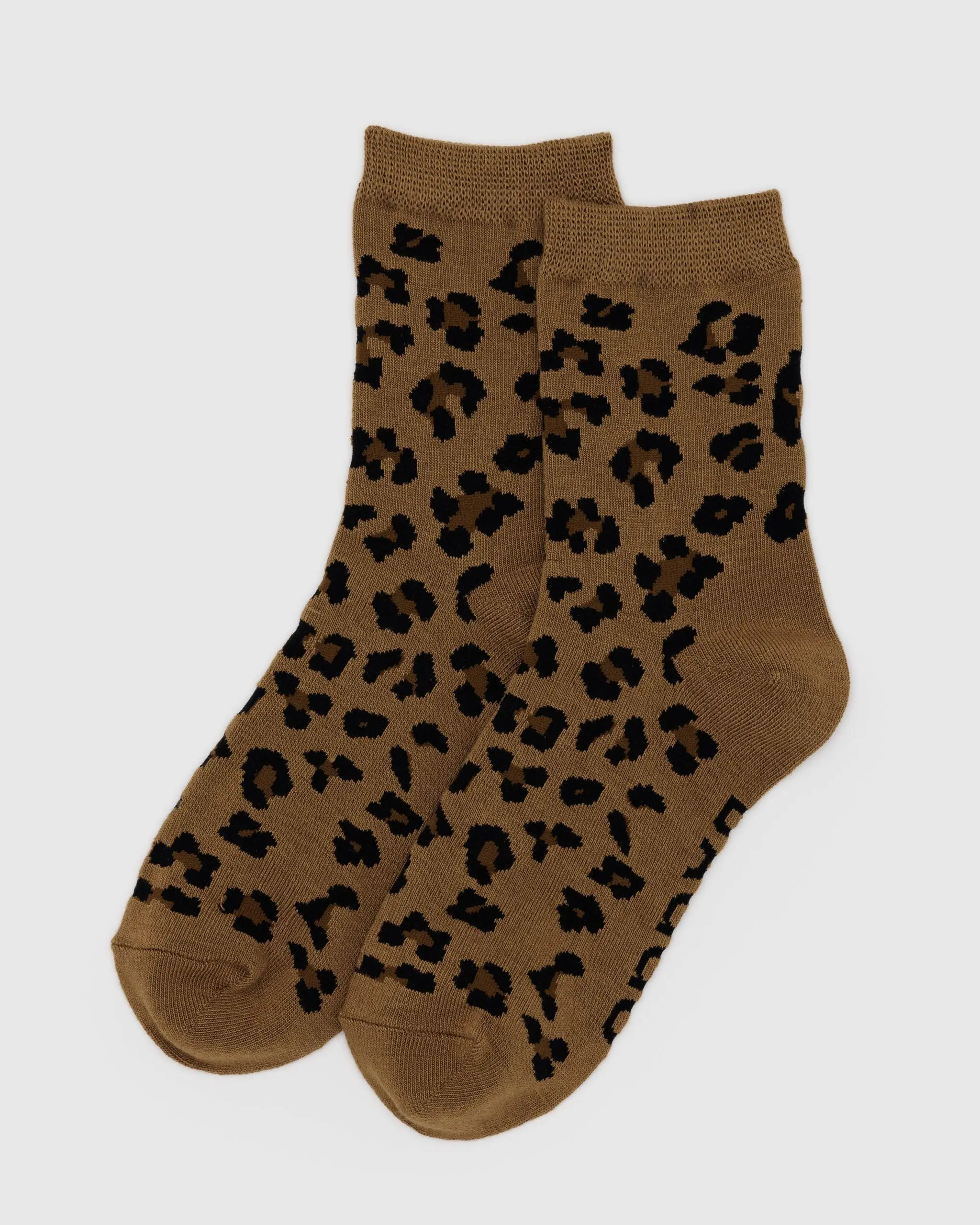 Crew Sock Dark Leopard