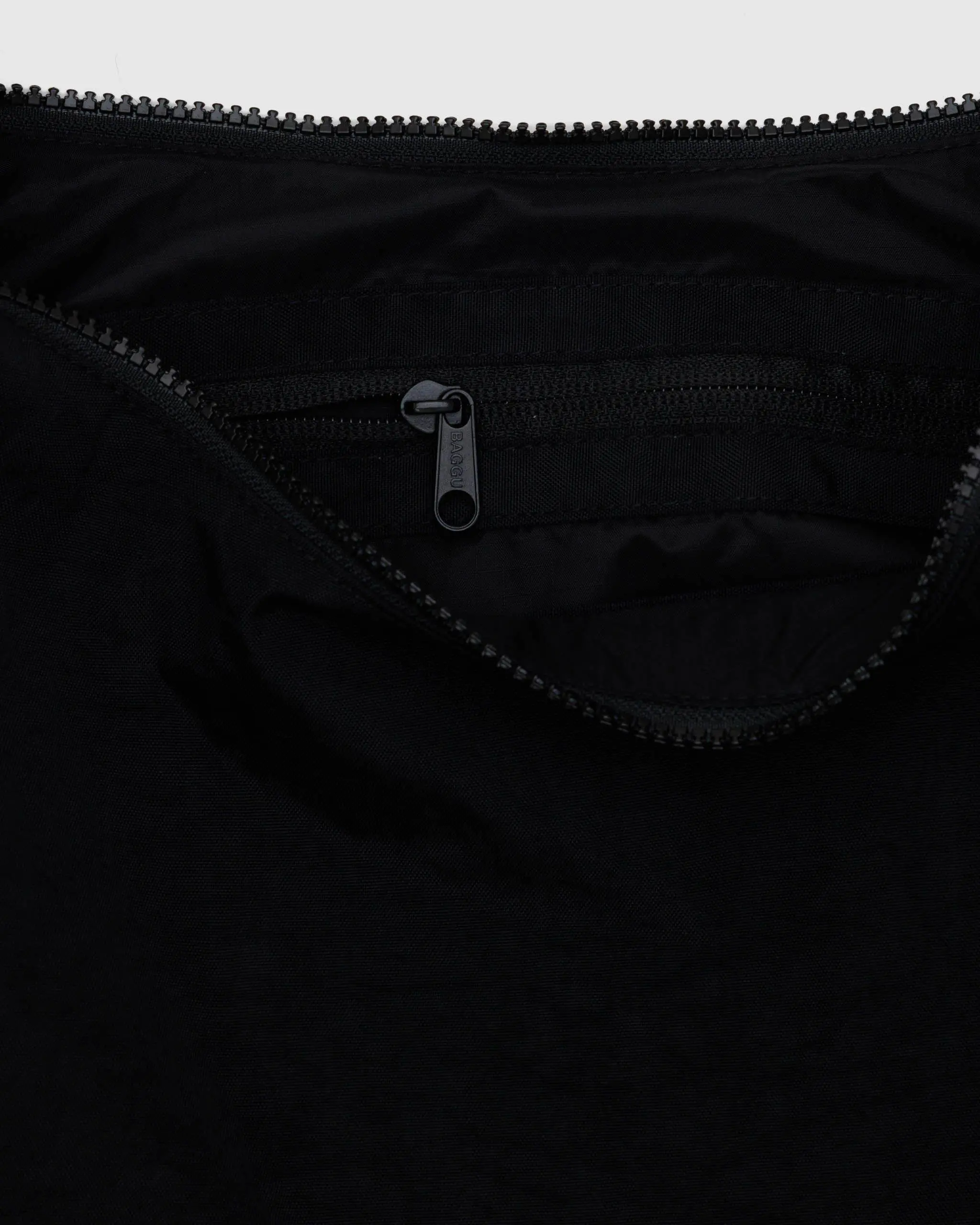 Medium Nylon Crescent Bag Black - Image 4
