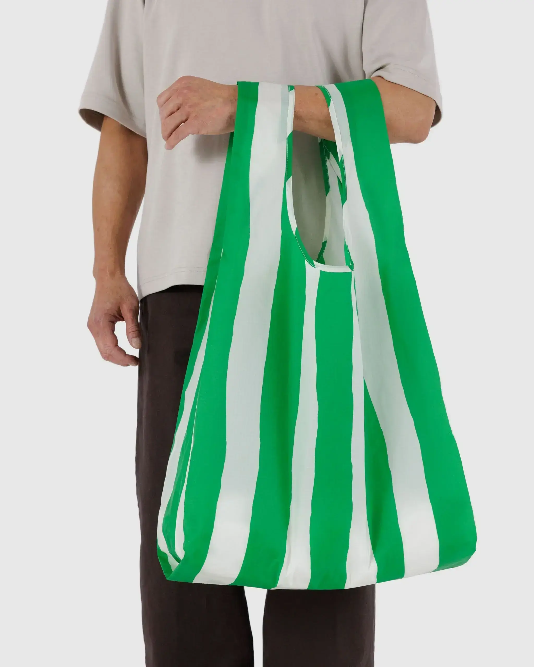 Big Baggu Green Painted Stripe - Image 3
