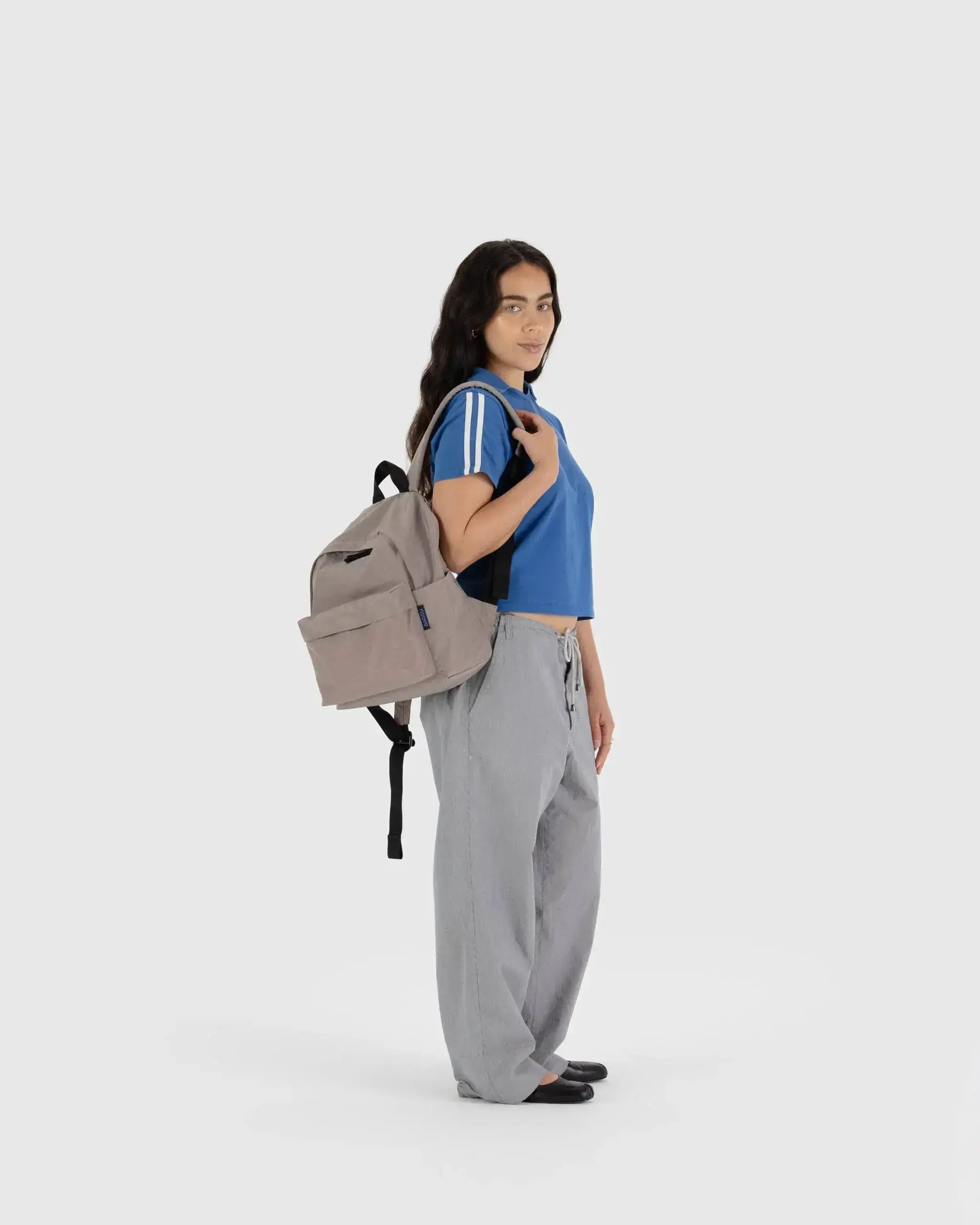 Medium Nylon Backpack Dove - Image 2
