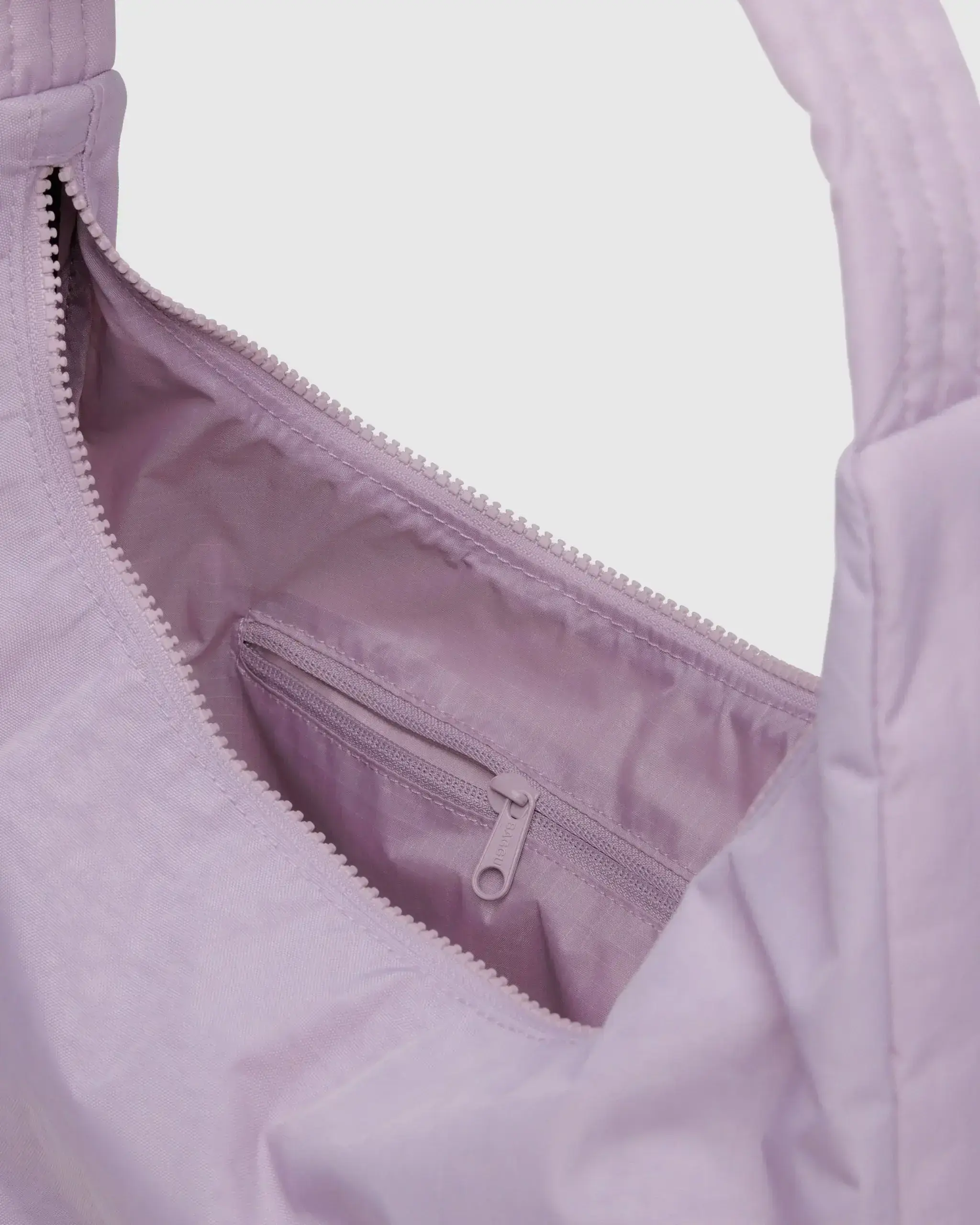 Nylon Shoulder Bag Dusty Pink - Image 4