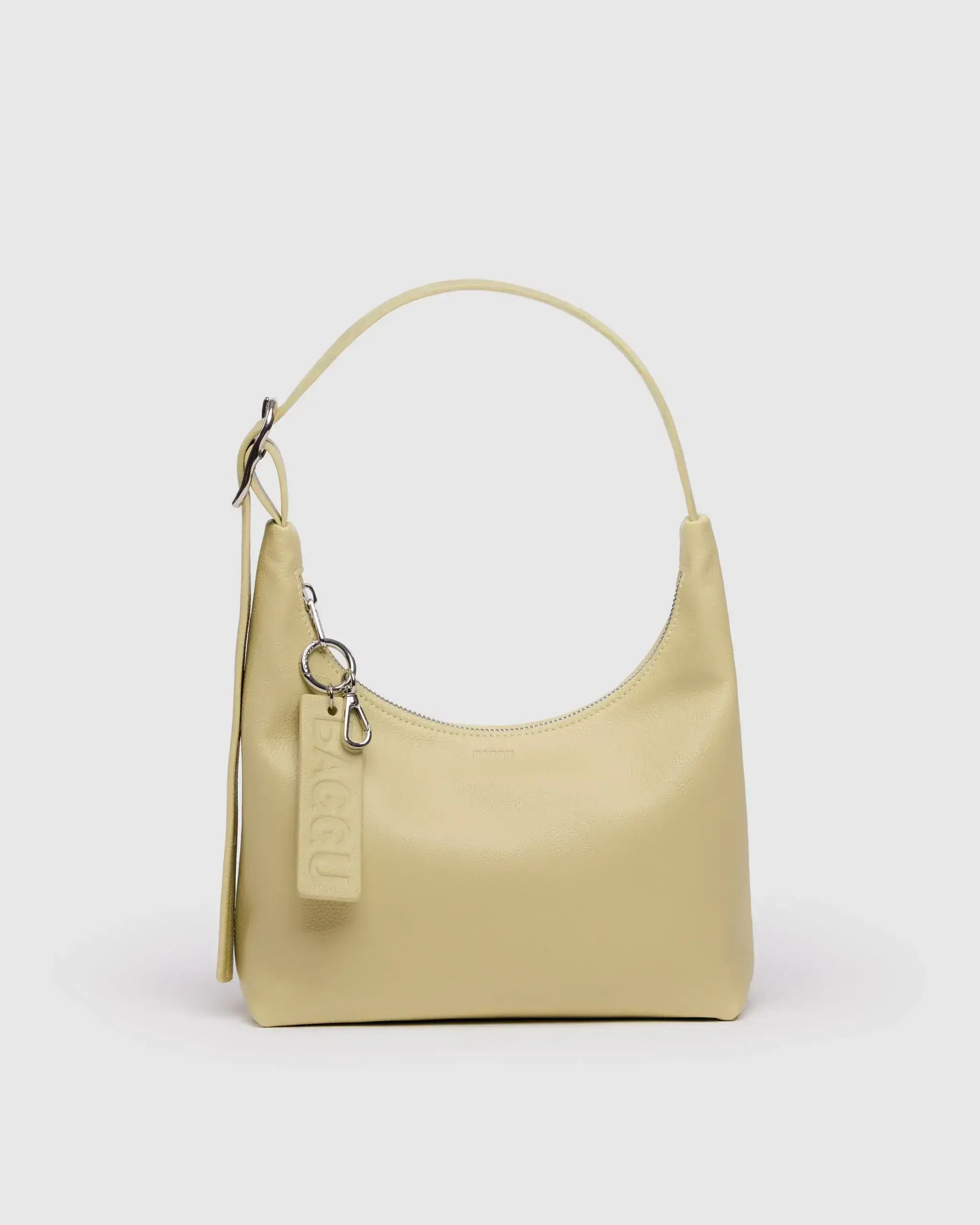 Mini Recycled Leather Shoulder Bag Straw