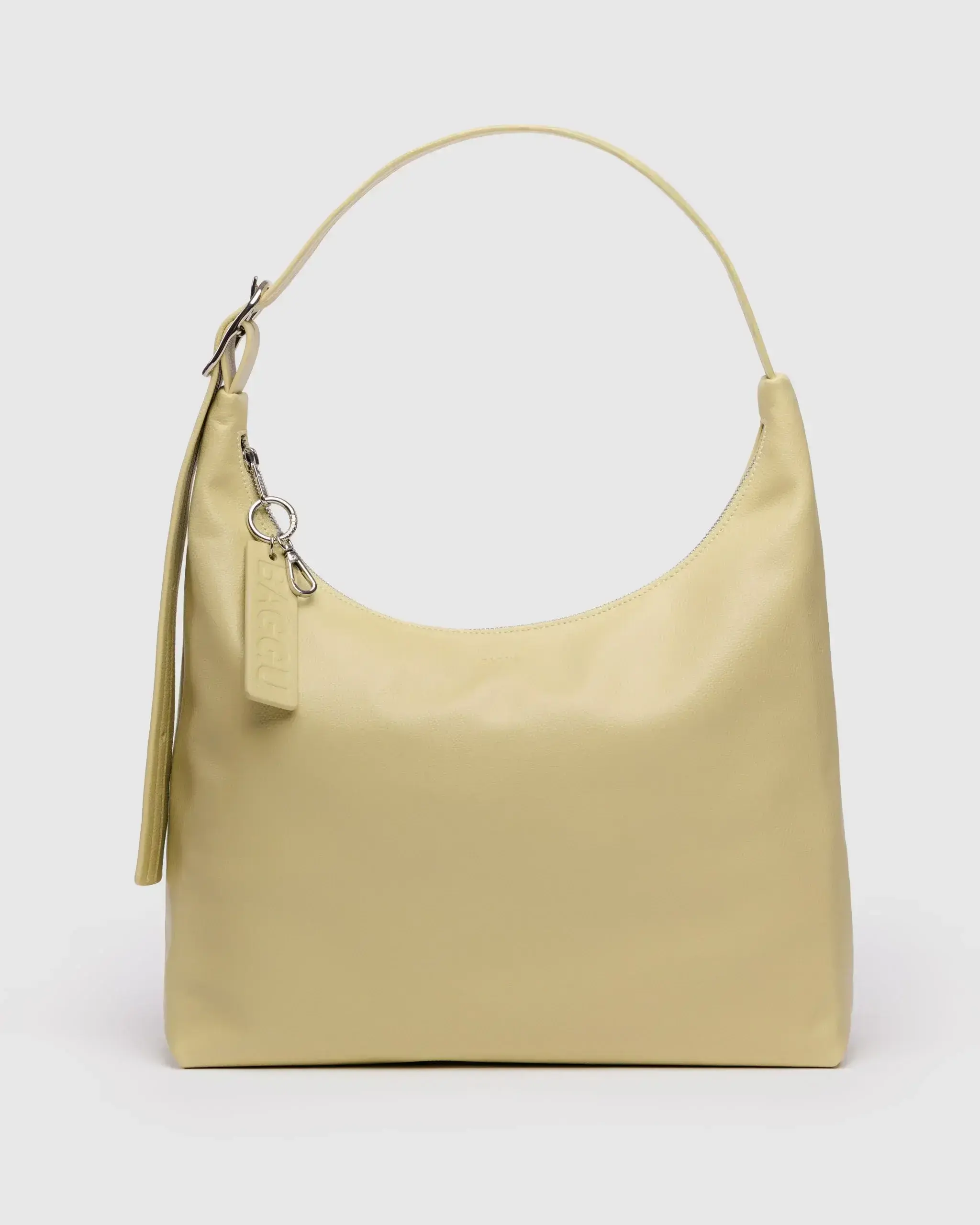 Recycled Leather Shoulder Bag Straw