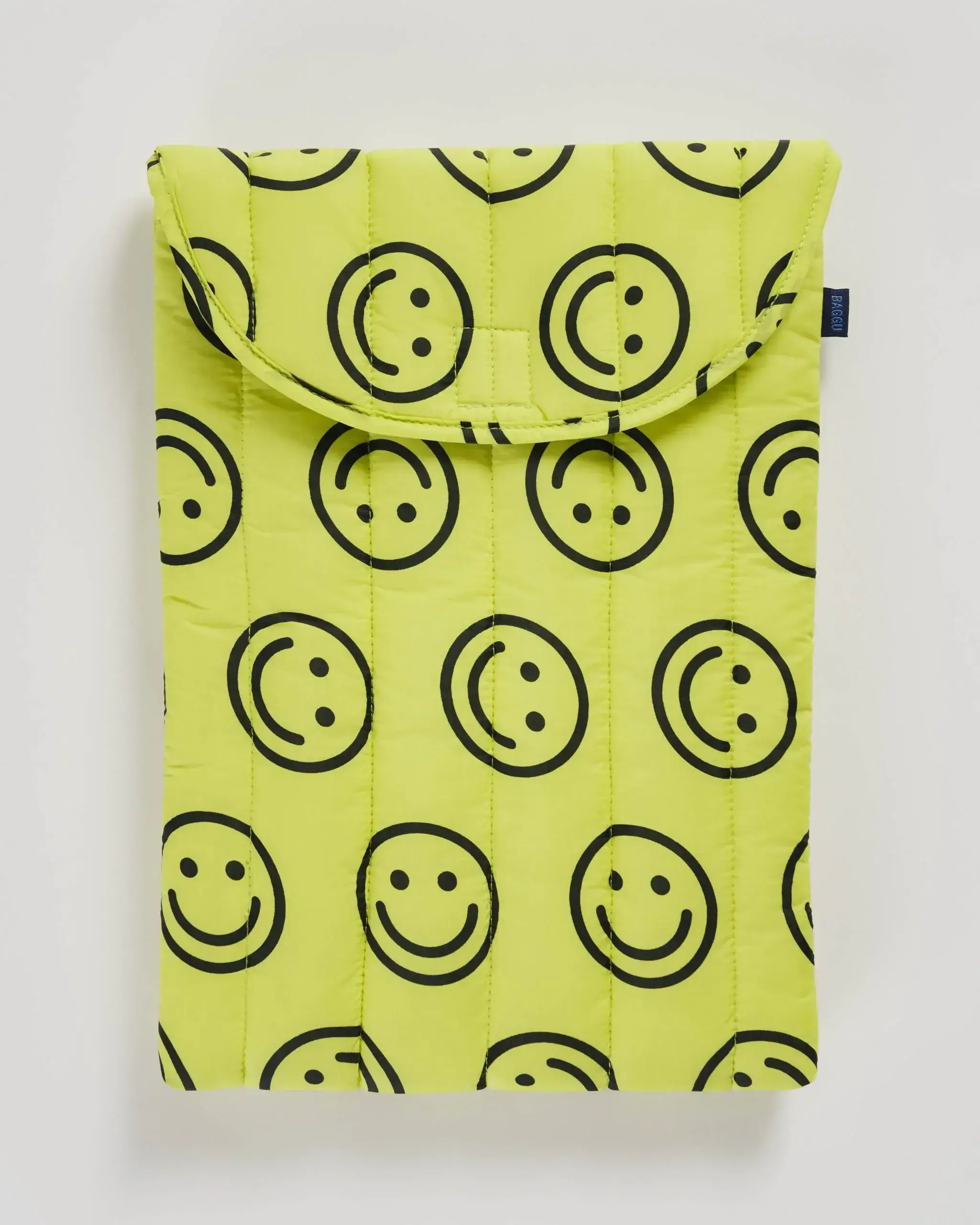 Puffy Laptop Sleeve 16" Yellow Happy