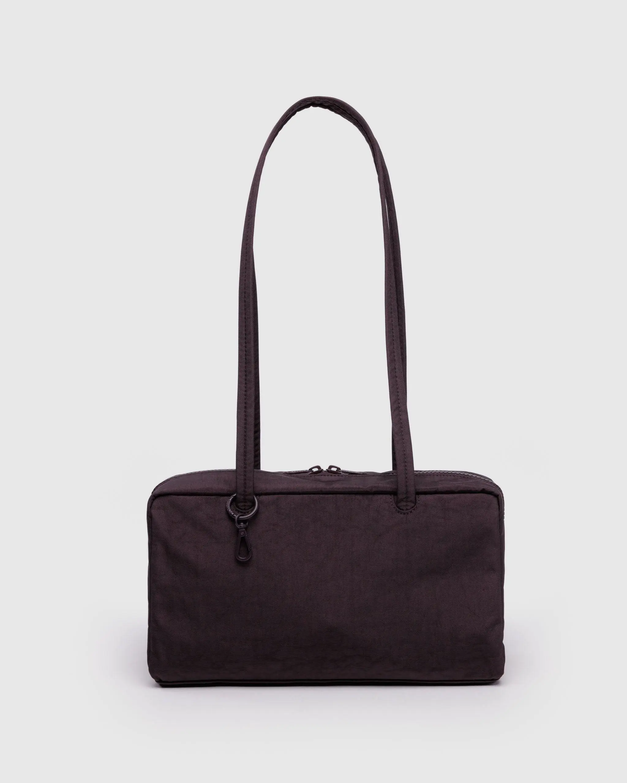 Nylon Bowler Bag Chocolate Plum