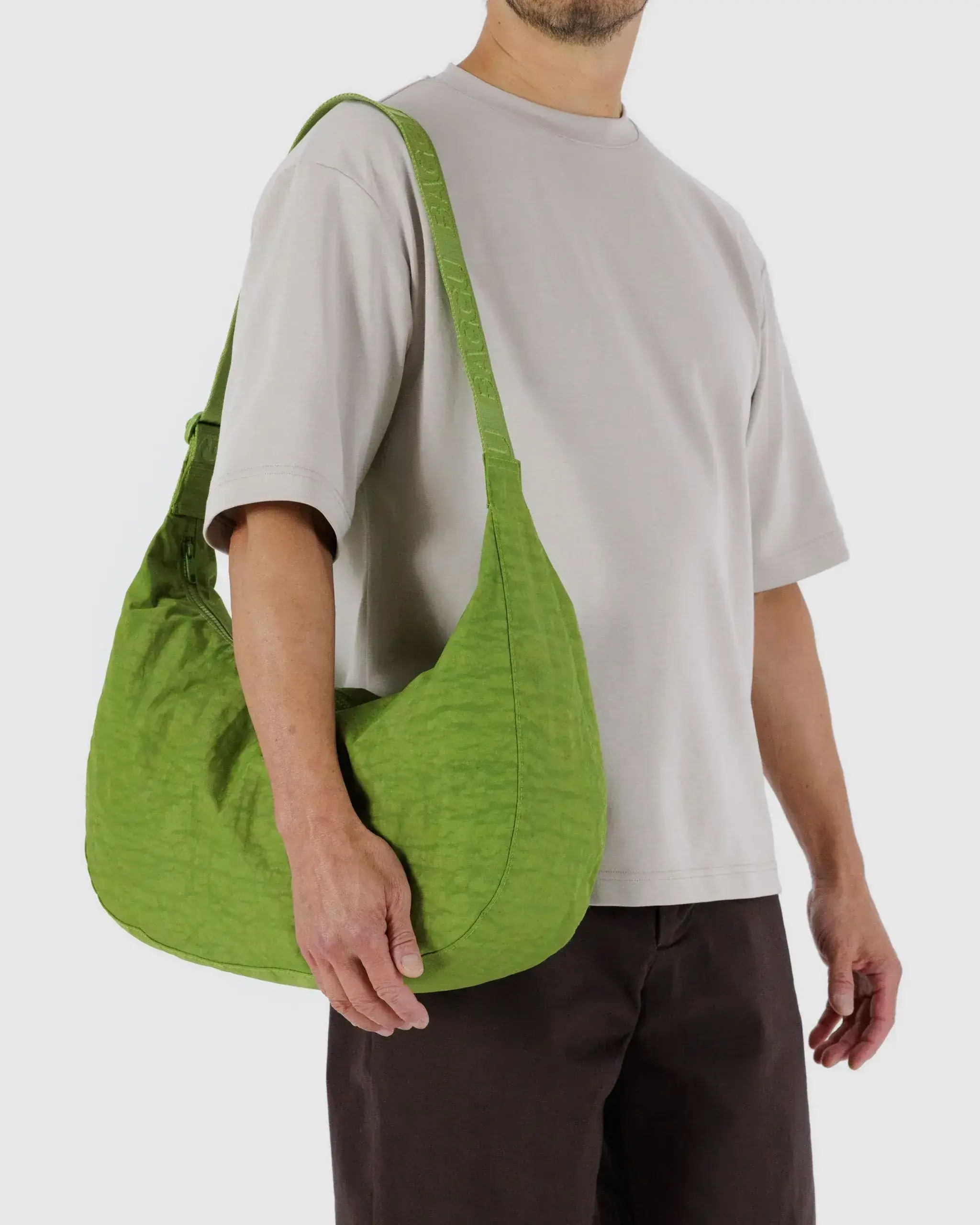 Large Nylon Crescent Bag Green Juice - Image 3