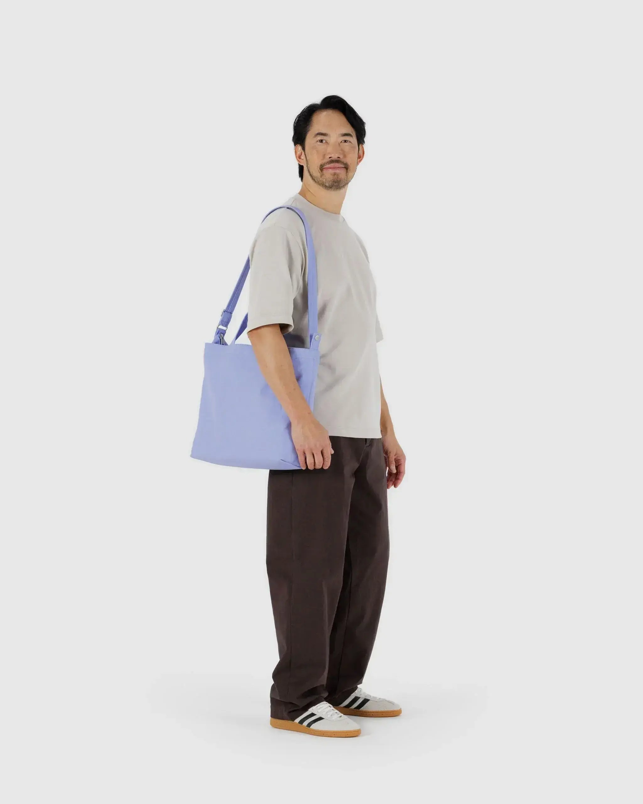 Horizontal Zip Duck Bag French Blue - Image 2