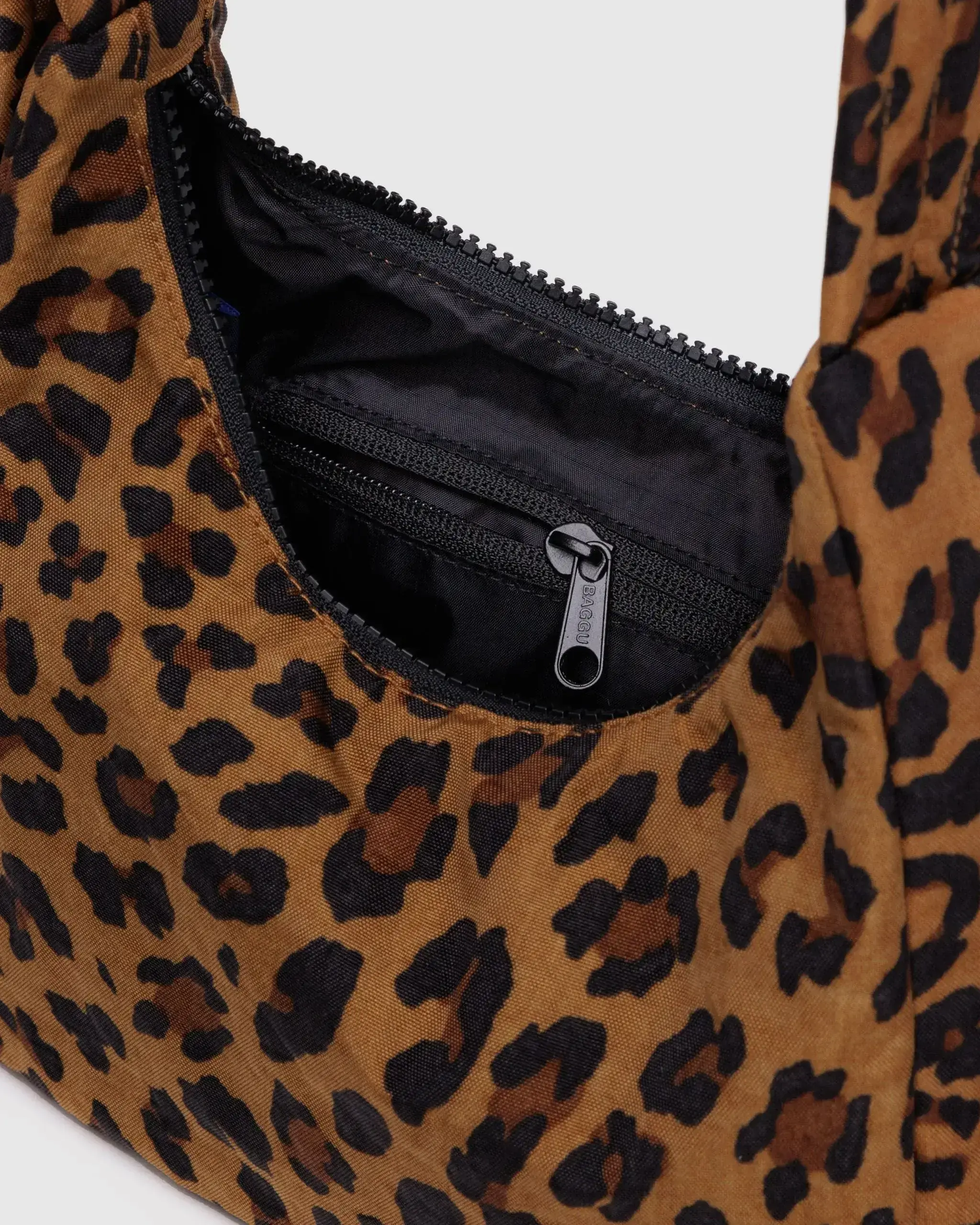 Mini Nylon Shoulder Bag Leopard - Image 4