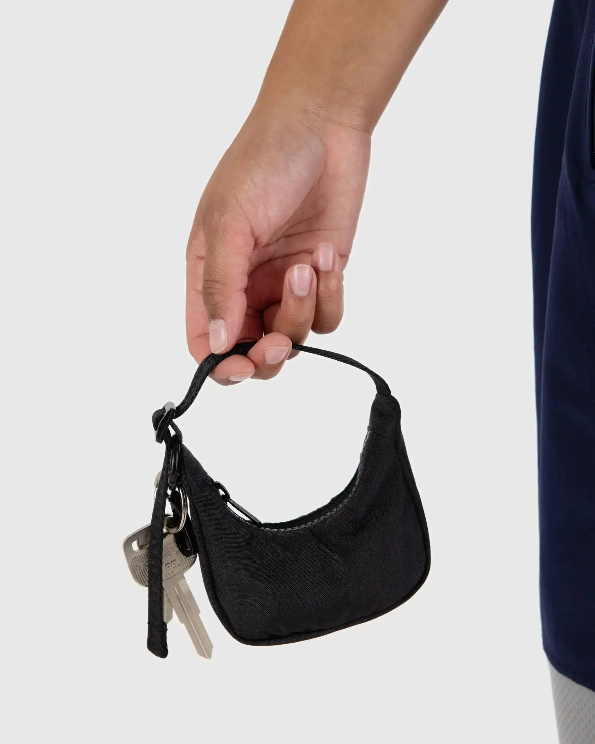Crescent Bag Charm Black - Image 3