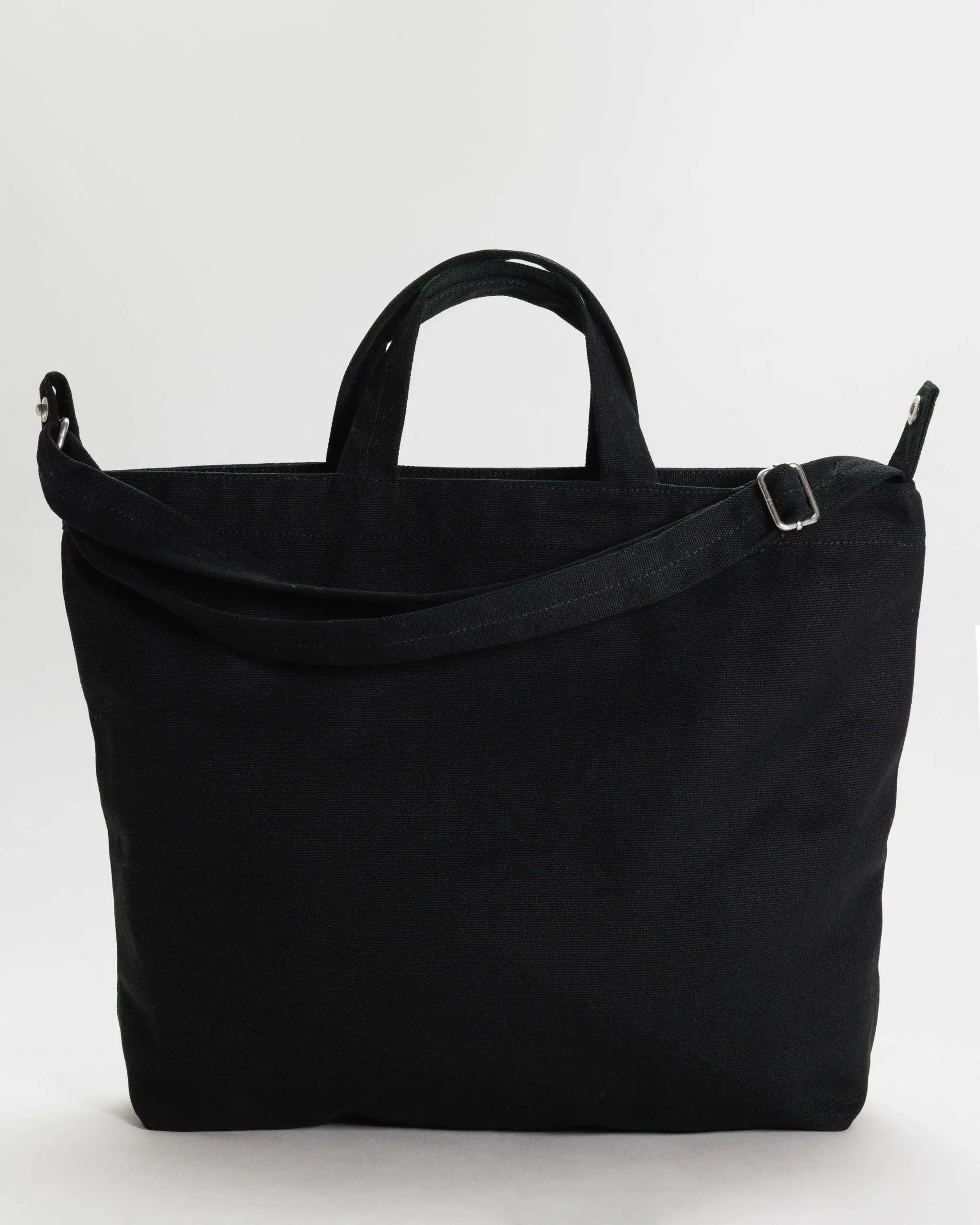 Horizontal Zip Duck Bag Black